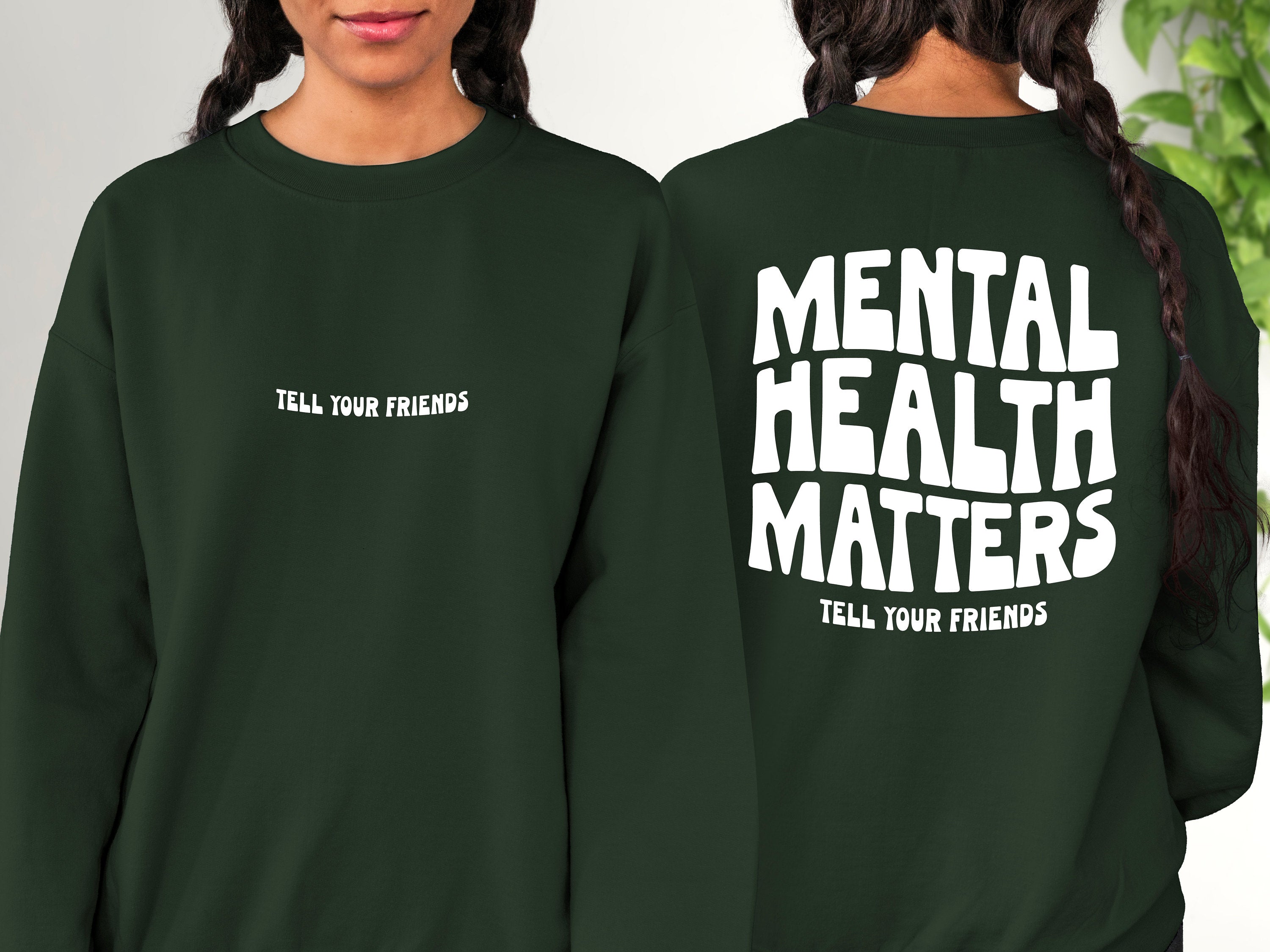 Mental Health Matters Sweatshirt, Positive Sweatshirt, Mental Health Awareness, Grow Positive Thoughts Crewneck, Spread Kindness Shirt