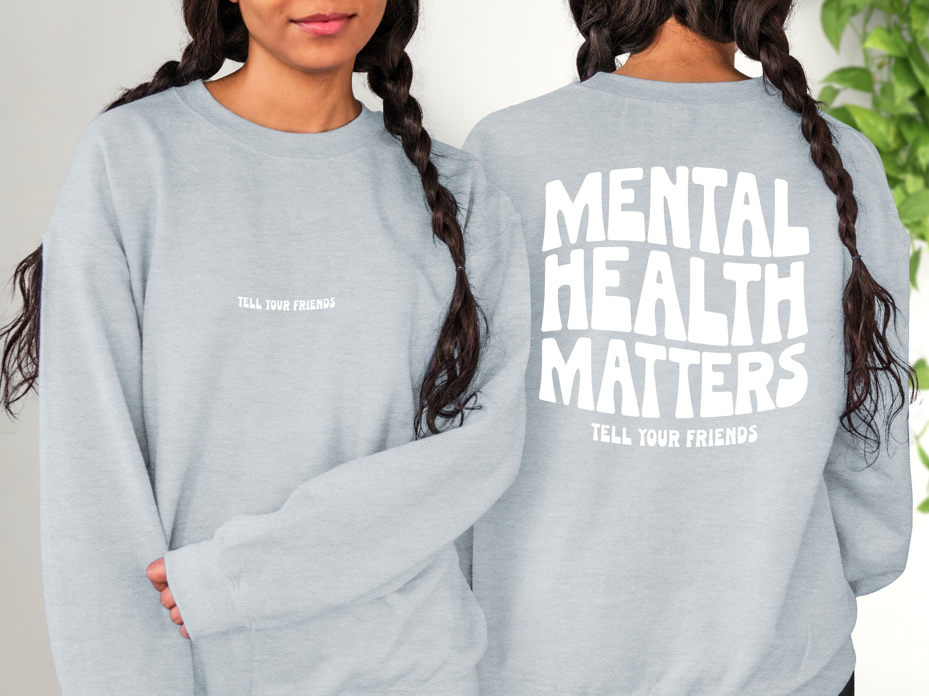 Mental Health Matters Sweatshirt, Positive Sweatshirt, Mental Health Awareness, Grow Positive Thoughts Crewneck, Spread Kindness Shirt