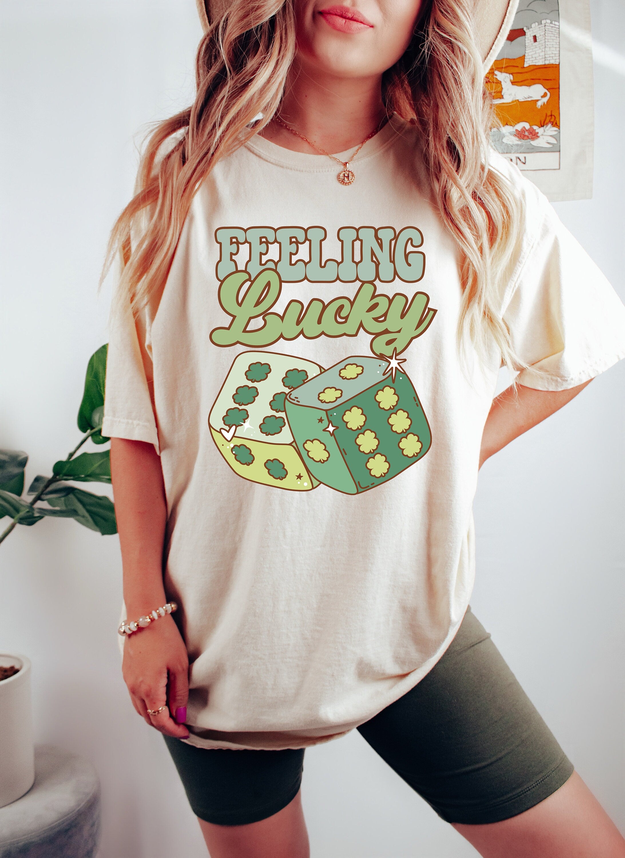 Retro St Patty's Day Comfort Colors Shirt, Feeling Lucky Shirt, Vintage St Patricks Day Shirt, Day Drinking Shirt, Retro Shirt, Lucky Shirt