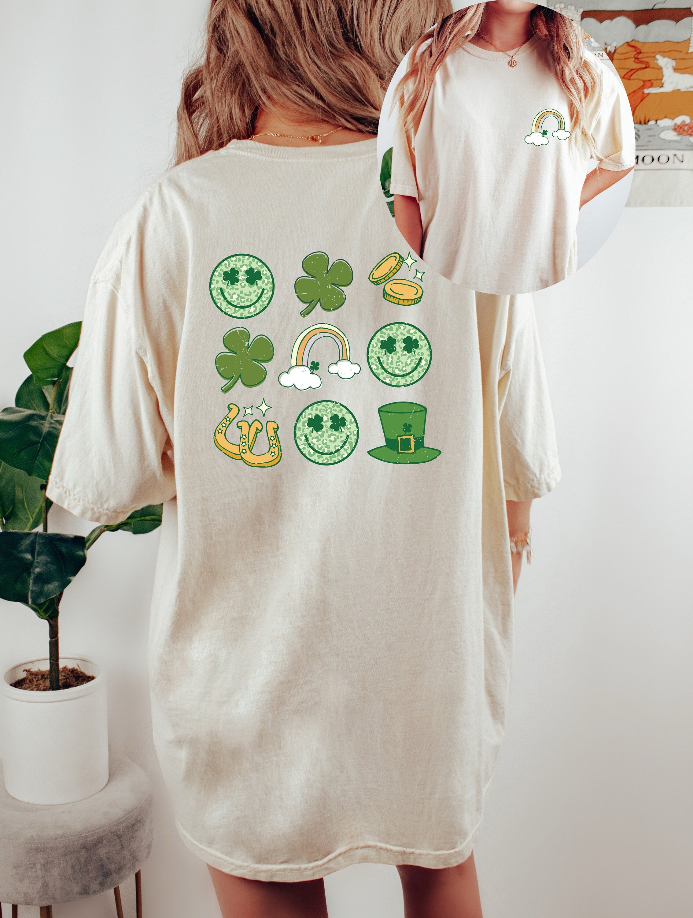 Retro St Patty's Day Comfort Colors Shirt,  Feeling Lucky Shirt, Vintage St Patricks Day Shirt, Day Drinking Shirt, Retro Shirt, Lucky Shirt