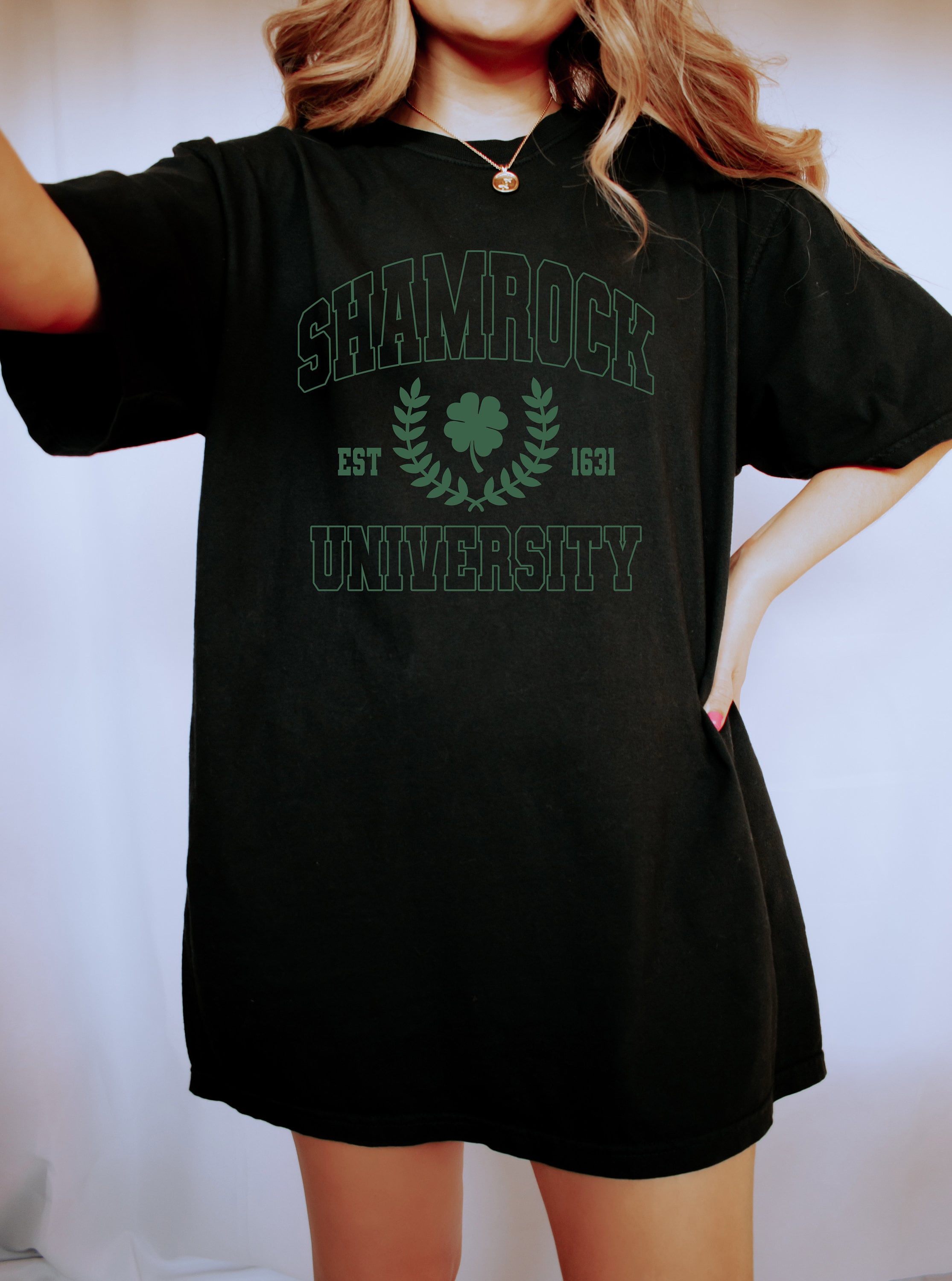 Retro St Patty's Day Comfort Colors Shirt,  Shamrock University, Vintage St Patricks Day Shirt, Day Drinking Shirt, Retro Shirt, Lucky Shirt