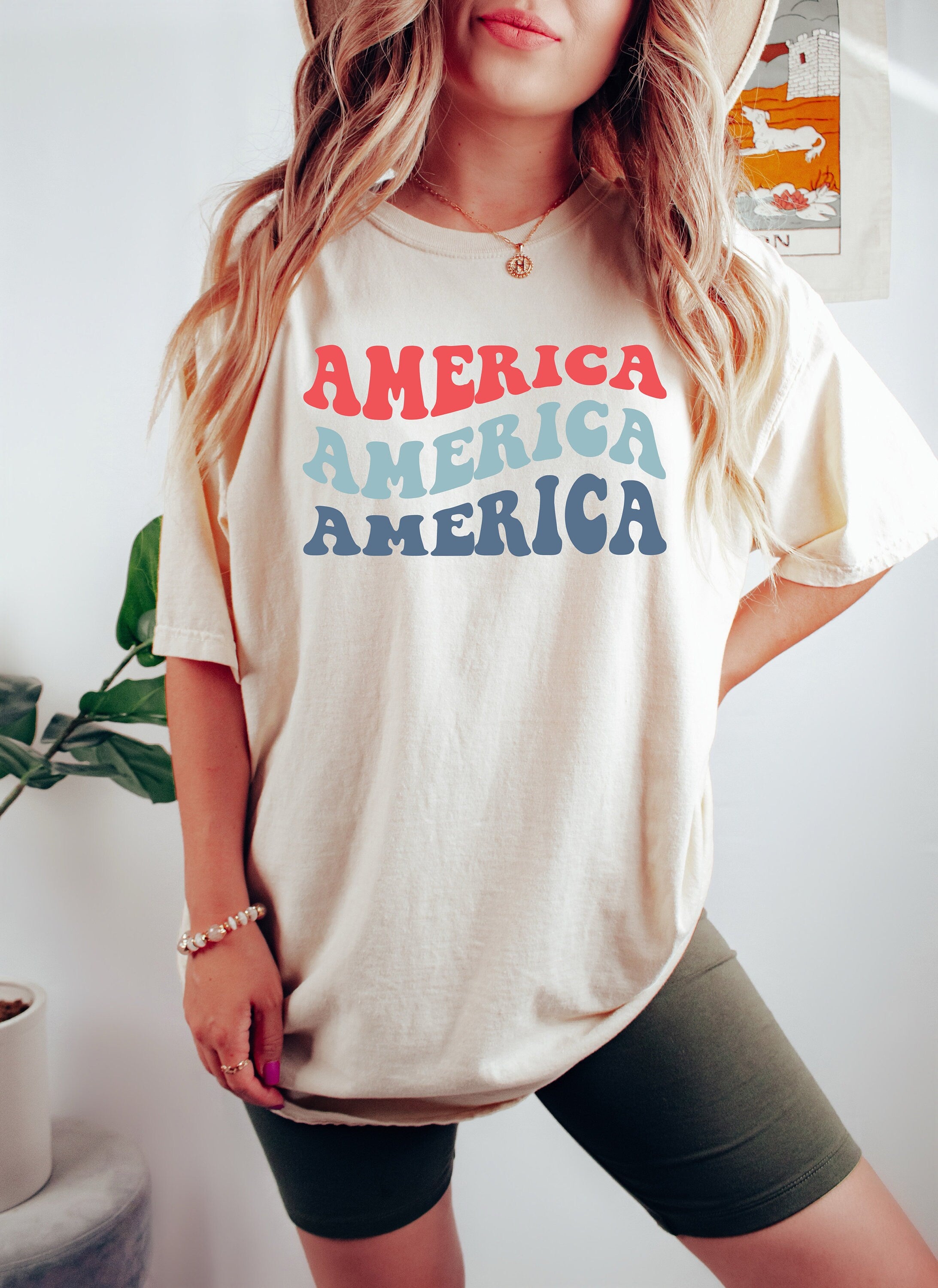 Retro America Font USA shirt,4th of July tee, Retro funny fourth shirt, Womens 4th of July Tee, America Patriotic Shirt, Independence Merica