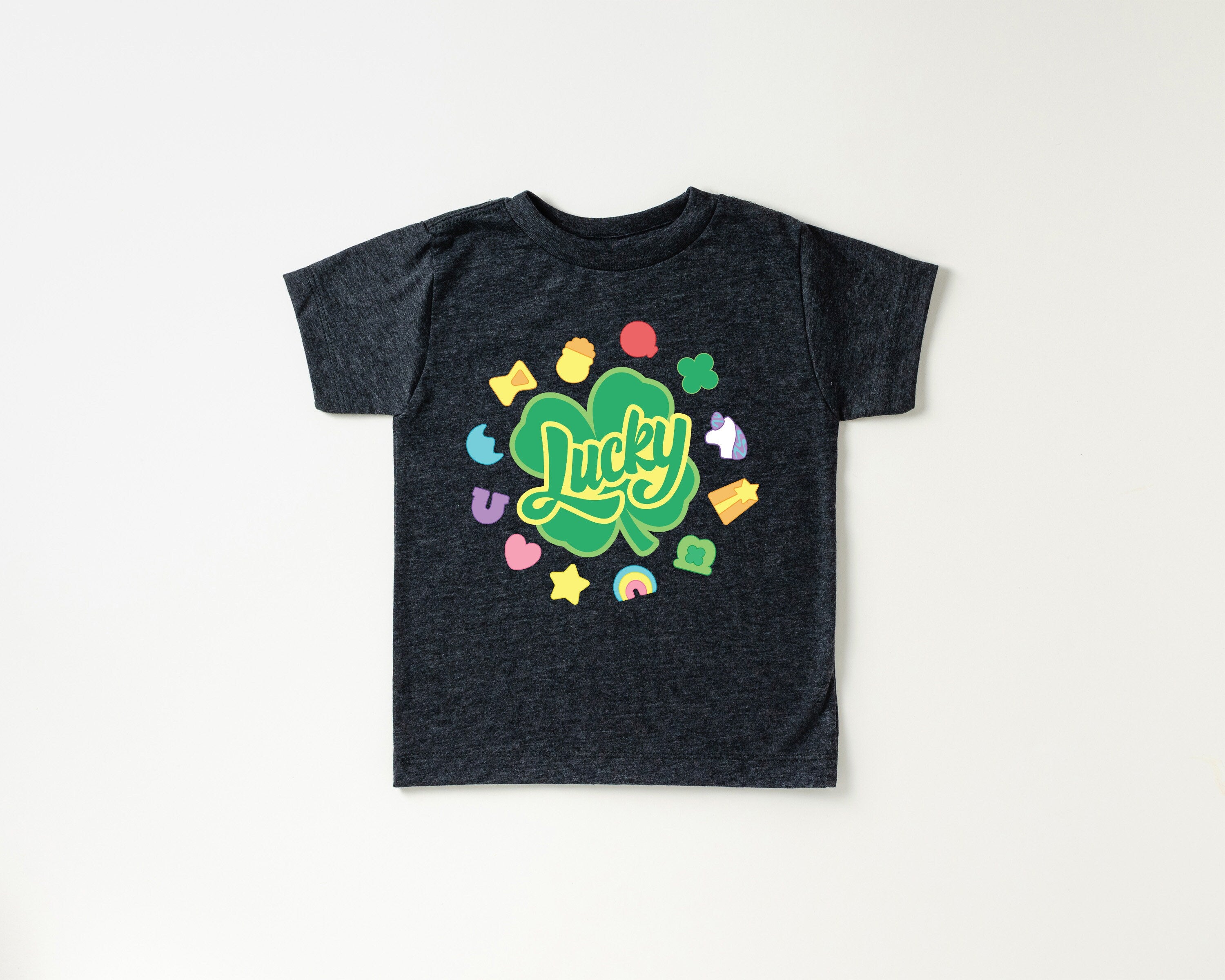 Toddler Tee St Patricks Day, Smiley Shamrock St Pattys Shirt, Cute Holiday Girls Shirt, Toddler Youth Lucky, Shamrock Tee Vintage Bodysuit