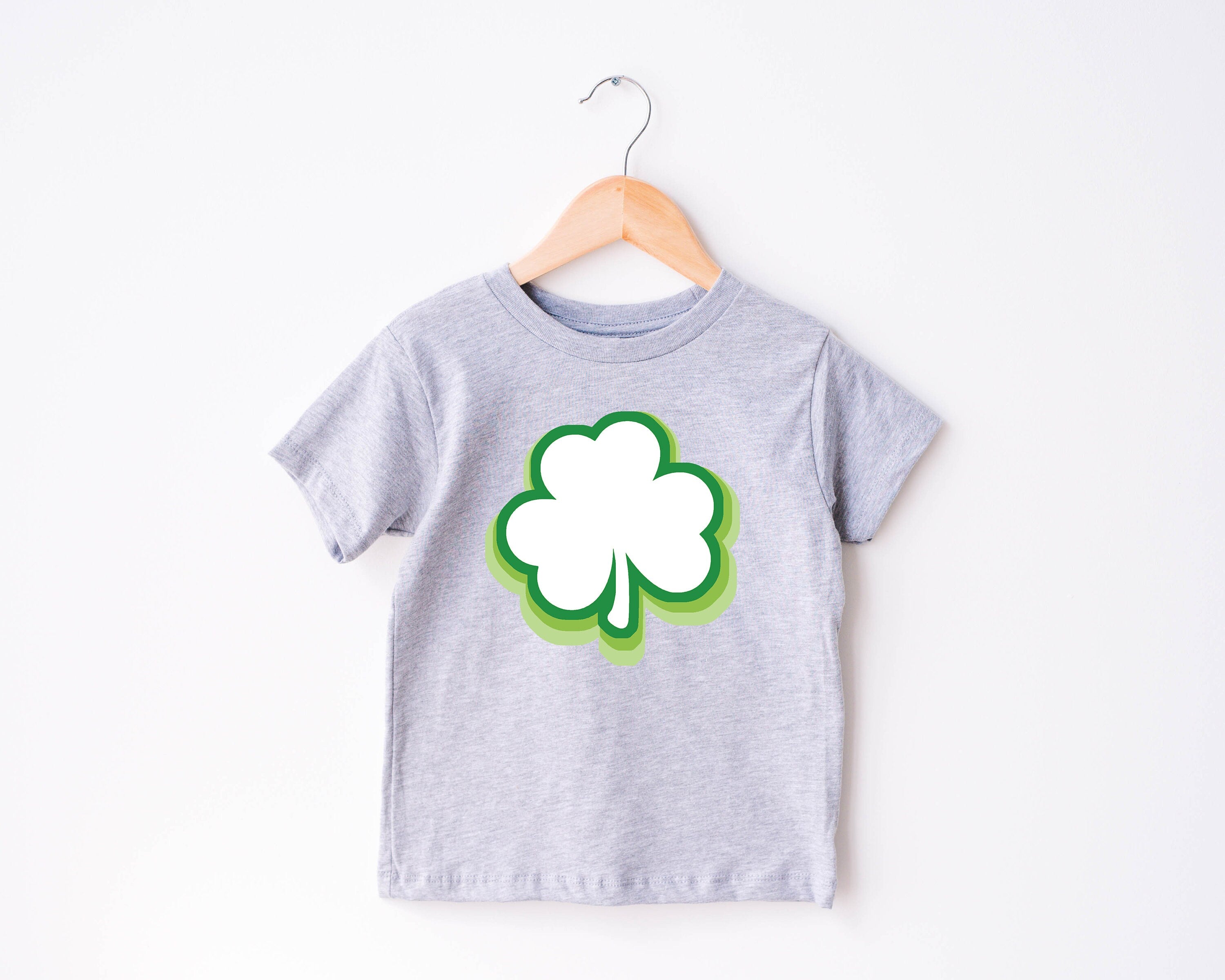 Toddler Tee St Patricks Day, Smiley Shamrock St Pattys Shirt, Cute Holiday Girls Shirt, Toddler Youth Lucky, Shamrock Tee Vintage Bodysuit