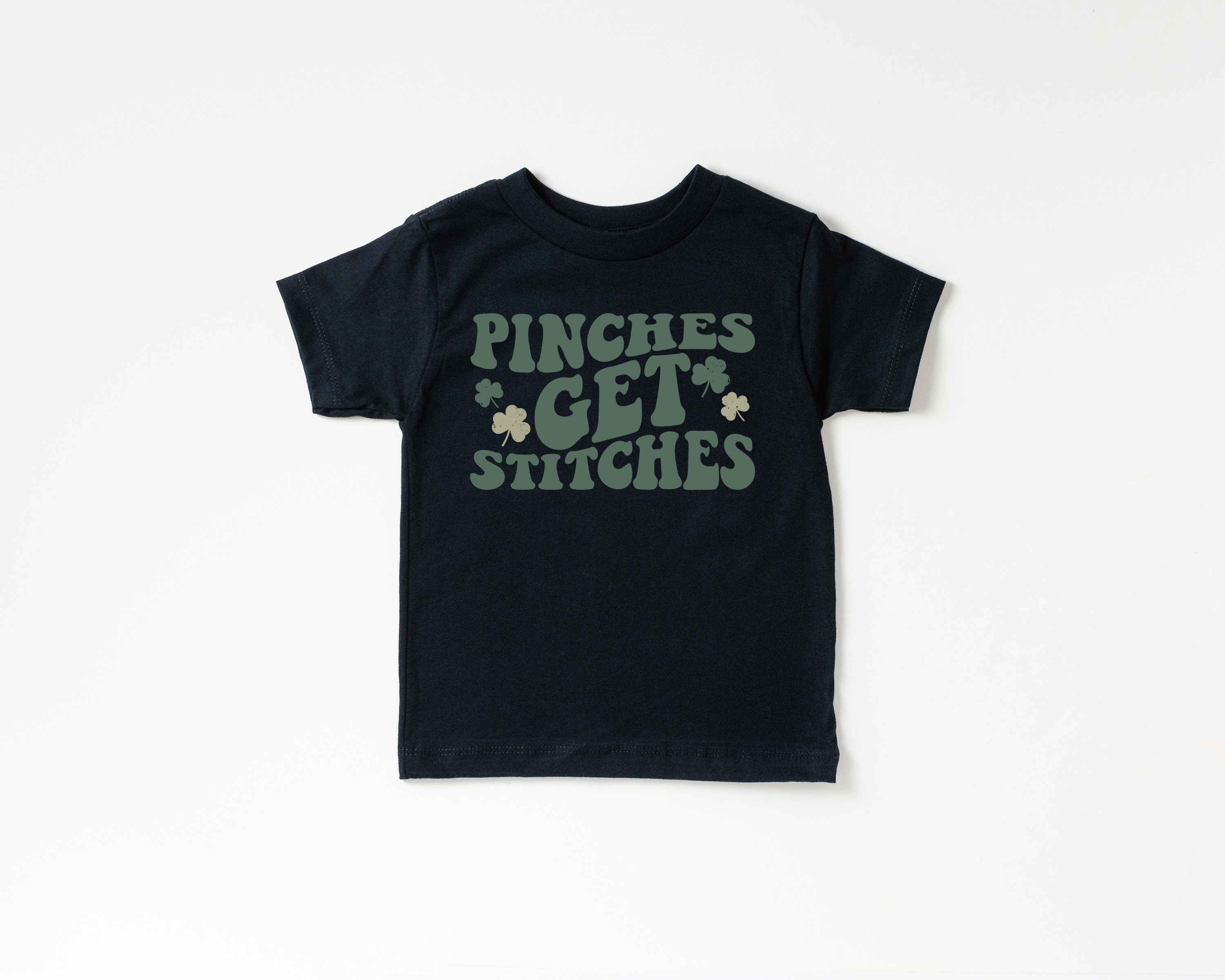 Pinches Get Stitches St Pattys Shirt, Toddler Tee Patricks Day, Cute Holiday Girls Shirt, Toddler Youth Lucky, Shamrock Tee Vintage Bodysuit