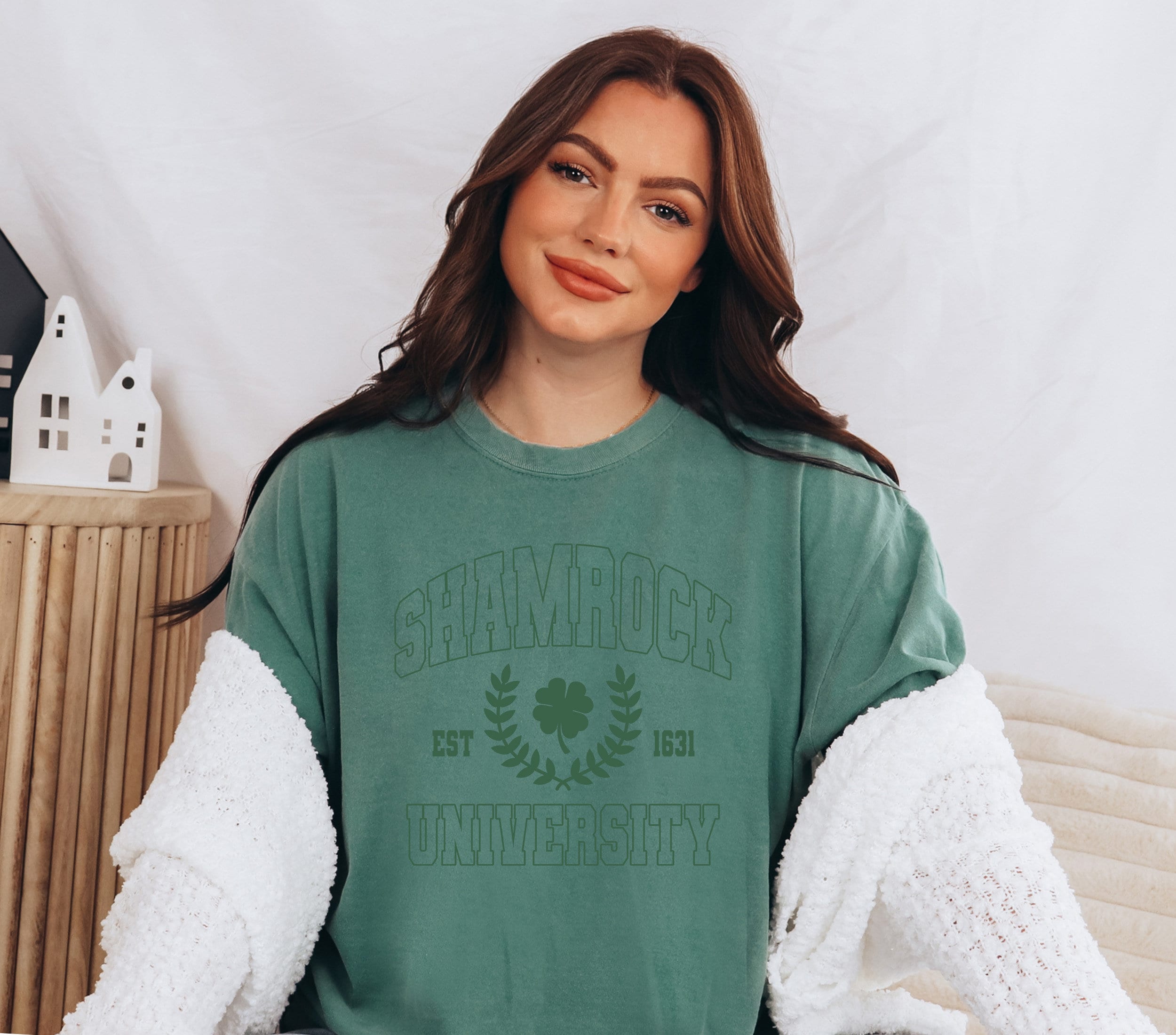 Retro St Patty's Day Comfort Colors Shirt,  Shamrock University, Vintage St Patricks Day Shirt, Day Drinking Shirt, Retro Shirt, Lucky Shirt