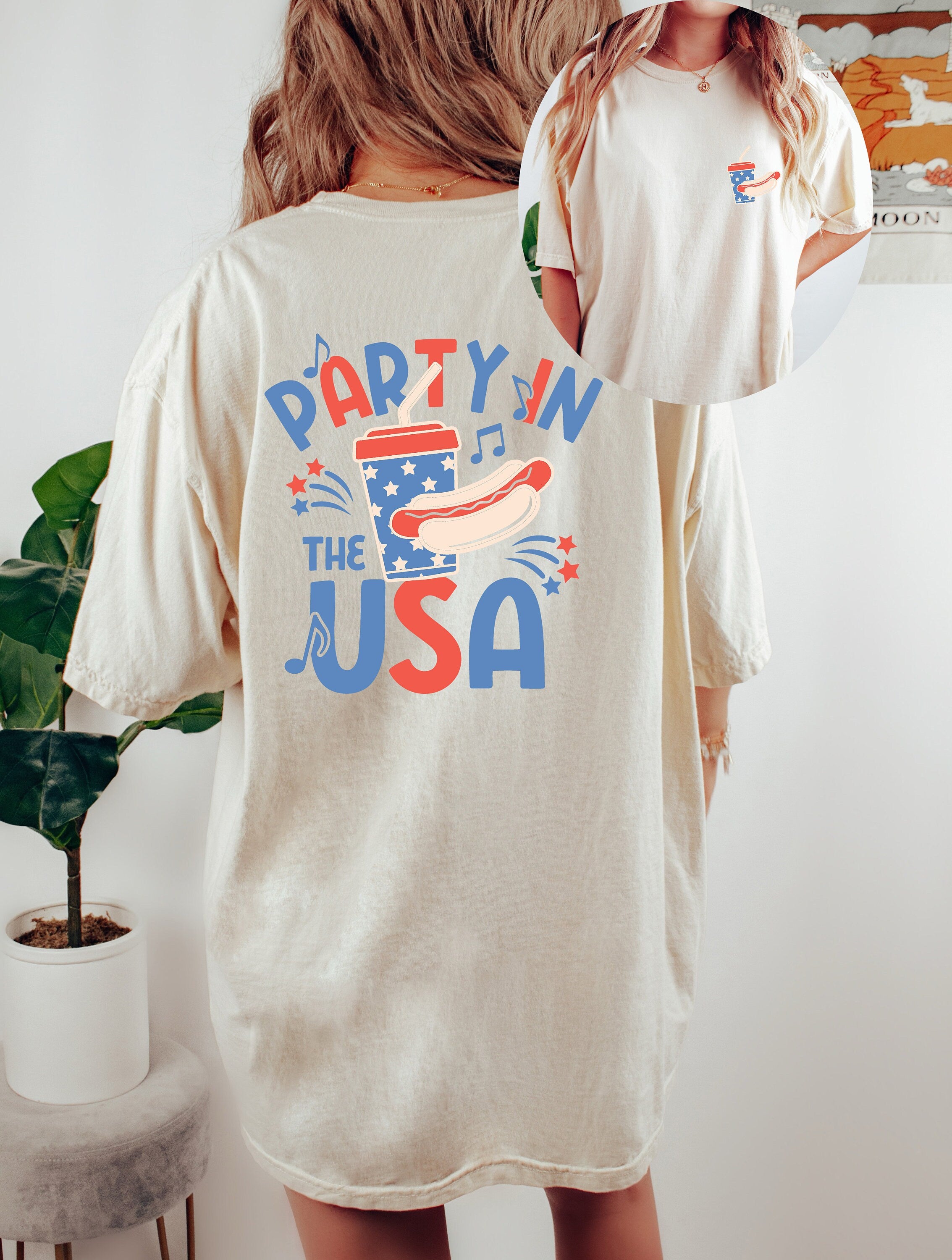 Retro USA Comfort Colors shirt, 4th of July tee, Retro funny fourth shirt, Womens 4th of July shirt, America Patriotic Shirt, Independence