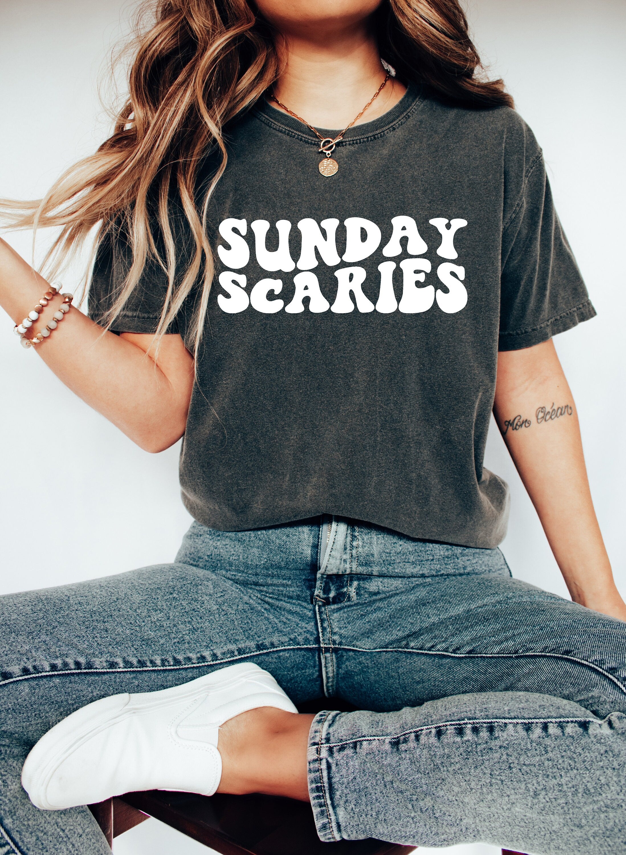 Comfort Colors Tee, Day Drinkin Shirt, Sunday Scaries, Hungover Oversized Shirt, Anxiety St Patty's Shirt, Independence Day, Sunday Scary