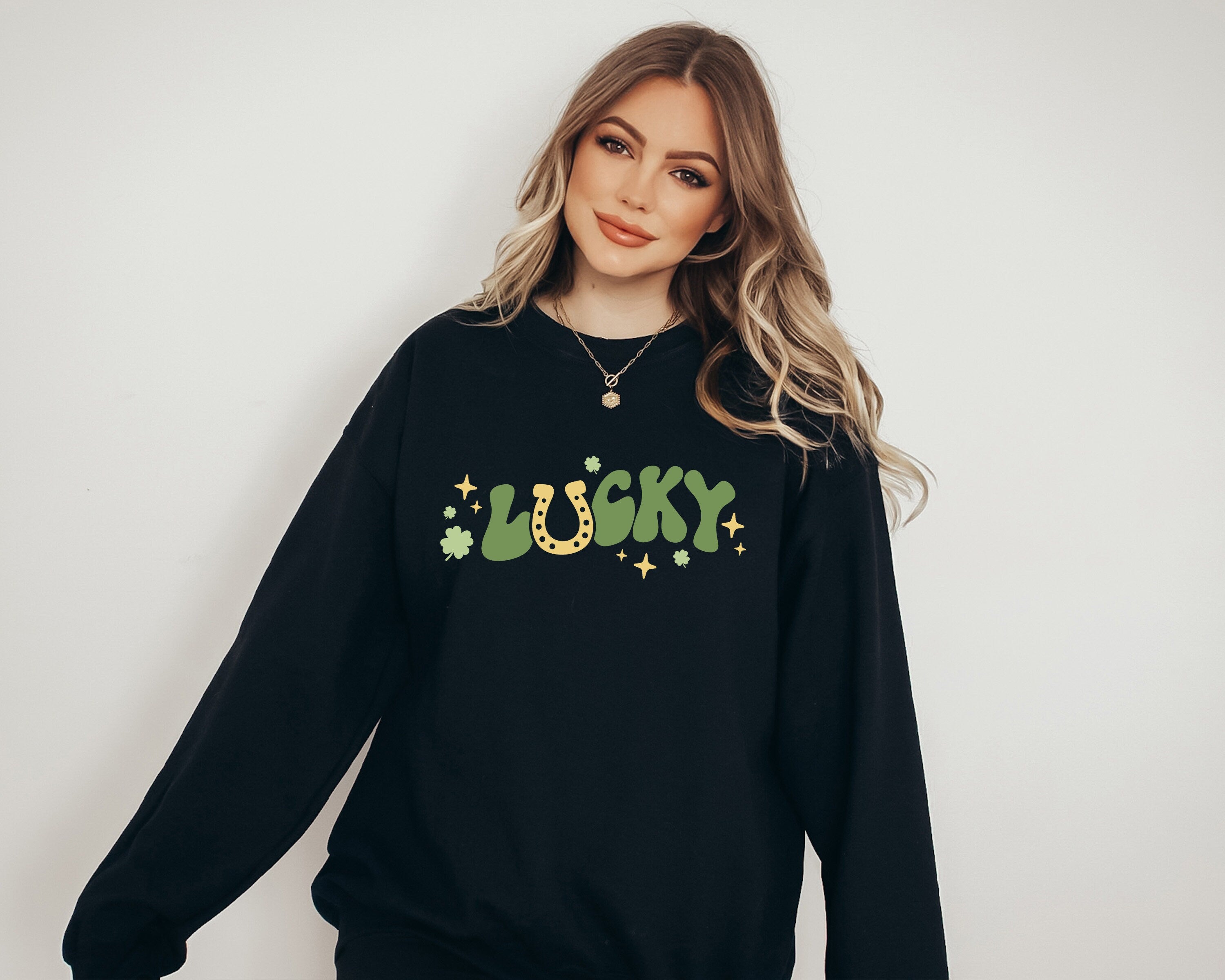 Lets Get Shamed Sweatshirt, Lucky Clover Sweater, St Patricks Day Sweatshirt, Lucky Pullover, Womens Sweatshirt, Crewneck, Shamrock Shirt