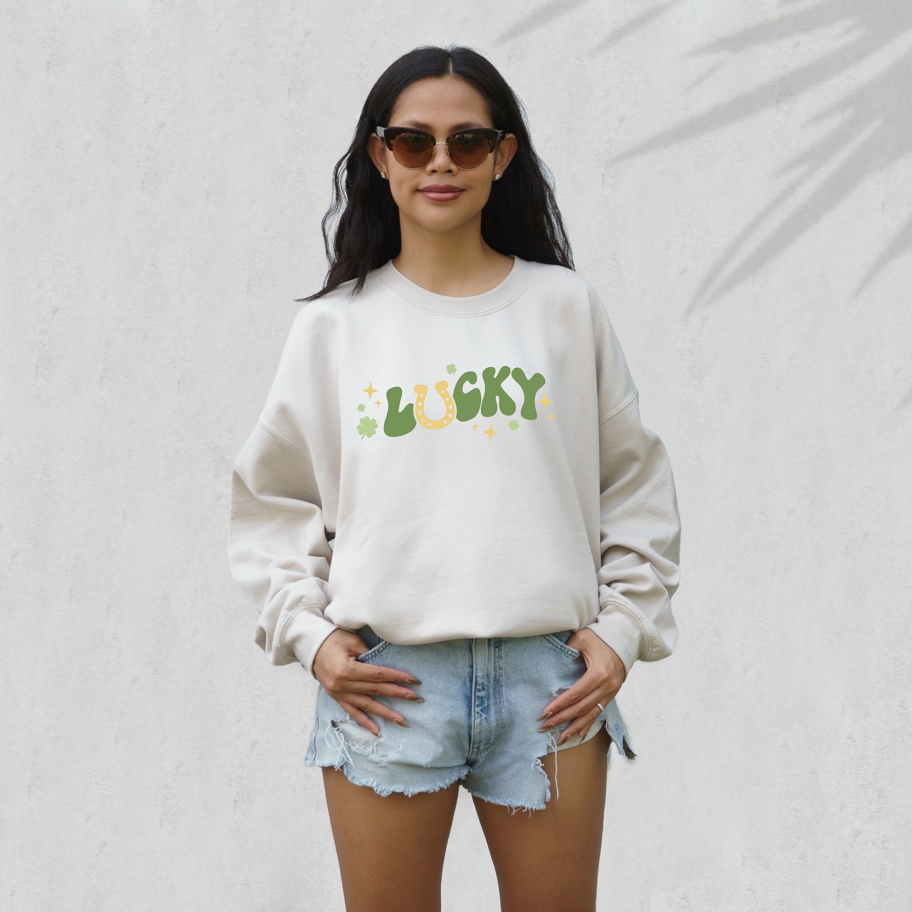 Lets Get Shamed Sweatshirt, Lucky Clover Sweater, St Patricks Day Sweatshirt, Lucky Pullover, Womens Sweatshirt, Crewneck, Shamrock Shirt