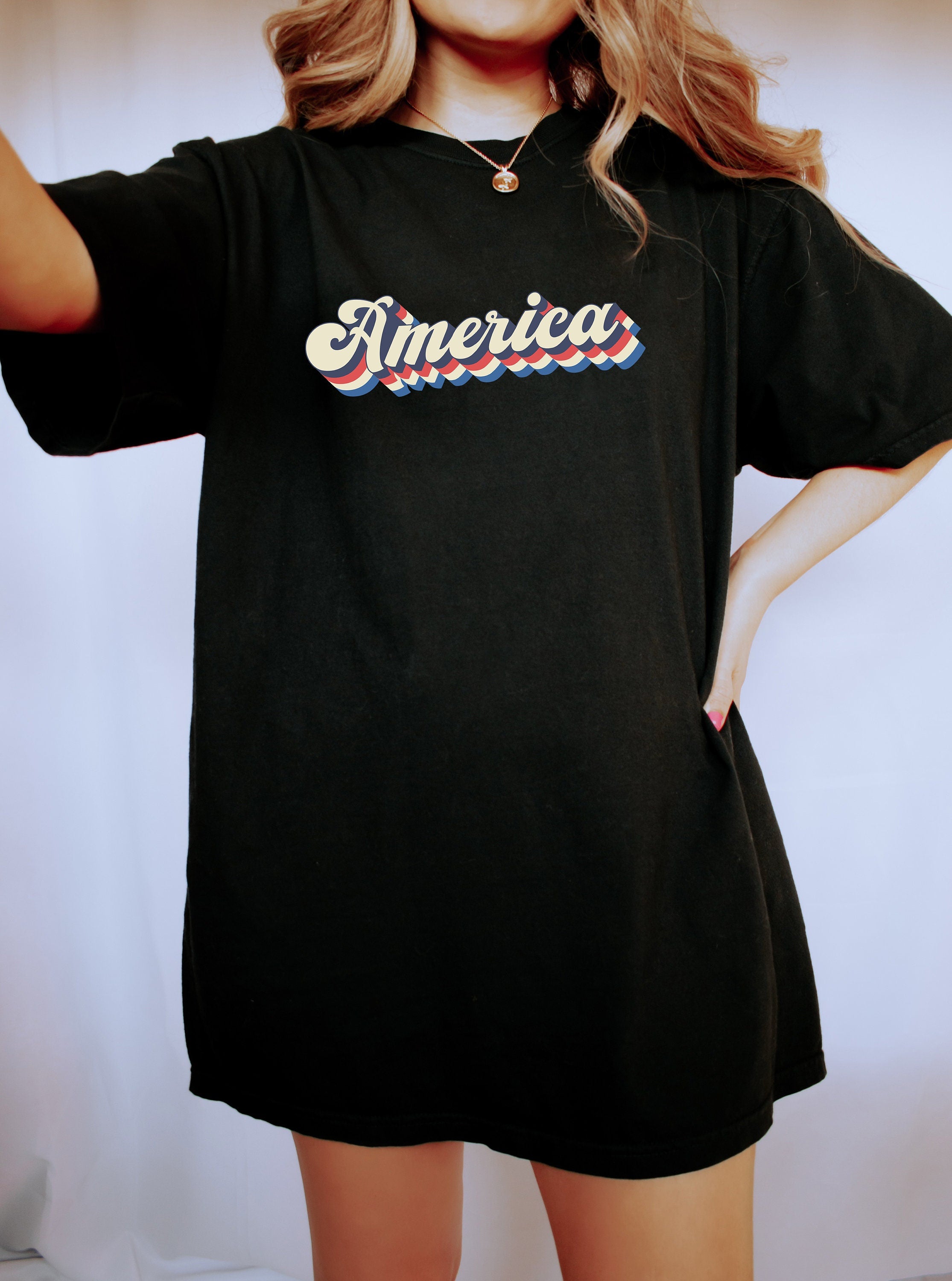 Retro America grunge USA shirt,4th of July tee, Retro funny fourth shirt,Womens 4th of July Tee,America Patriotic Shirt, Independence Merica