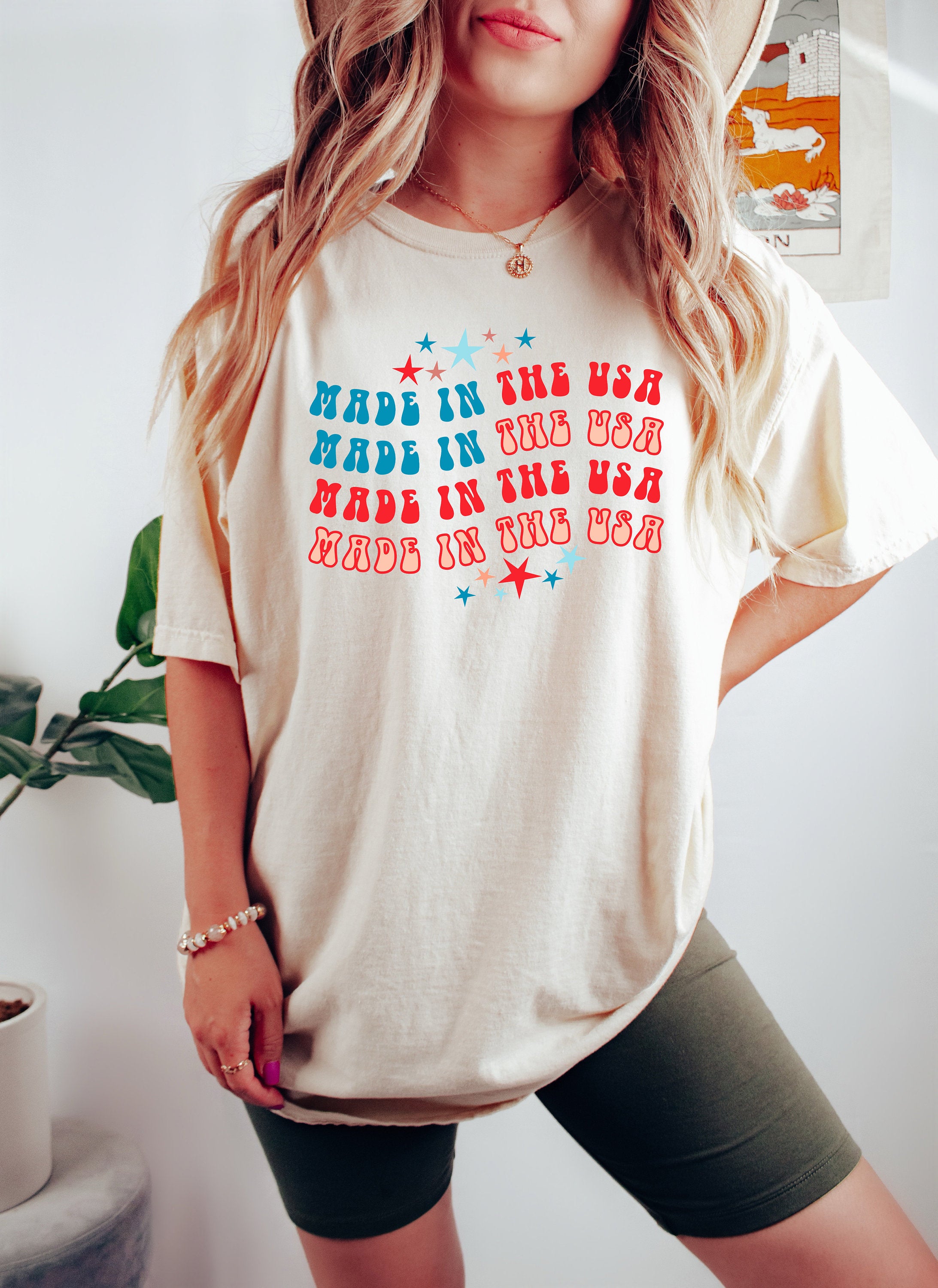 Retro Made In America USA shirt,4th of July tee,Retro funny fourth shirt,Womens 4th of July Tee,America Patriotic Shirt, Independence Merica