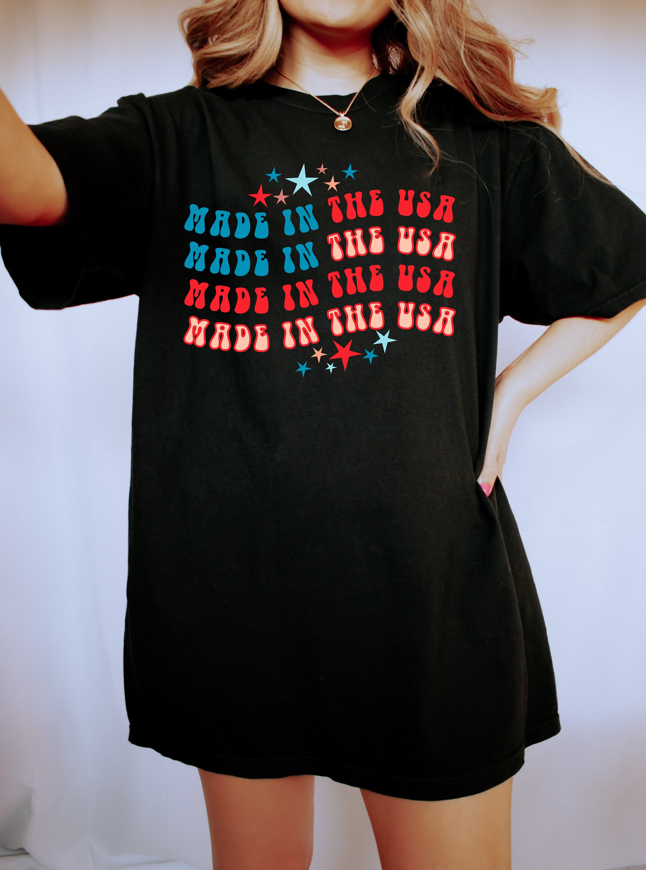 Retro Made In America USA shirt,4th of July tee,Retro funny fourth shirt,Womens 4th of July Tee,America Patriotic Shirt, Independence Merica