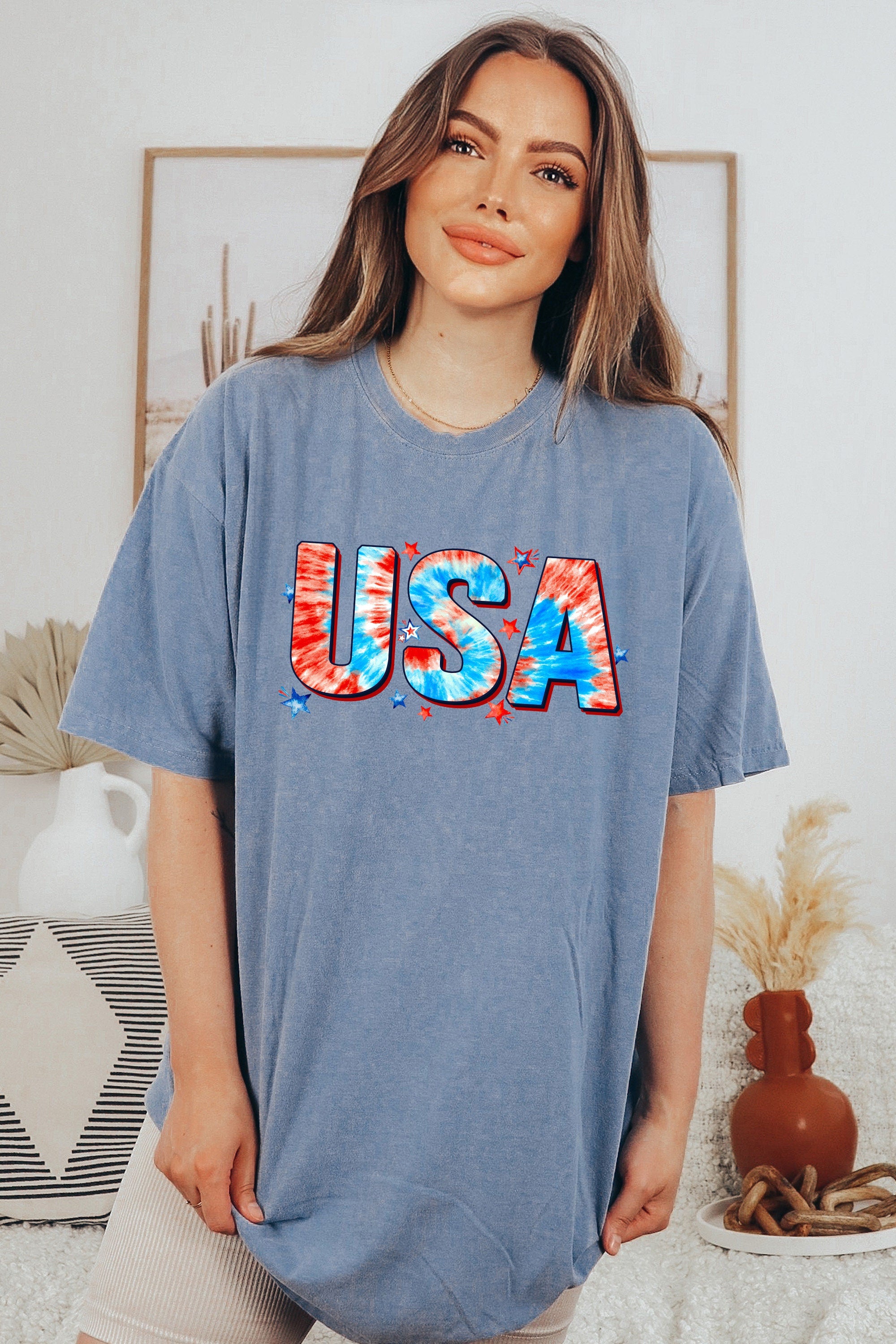 Retro America Tie Dye USA shirt,4th of July tee,Retro funny fourth shirt, Women 4th of July Tee,America Patriotic Shirt, Independence Merica