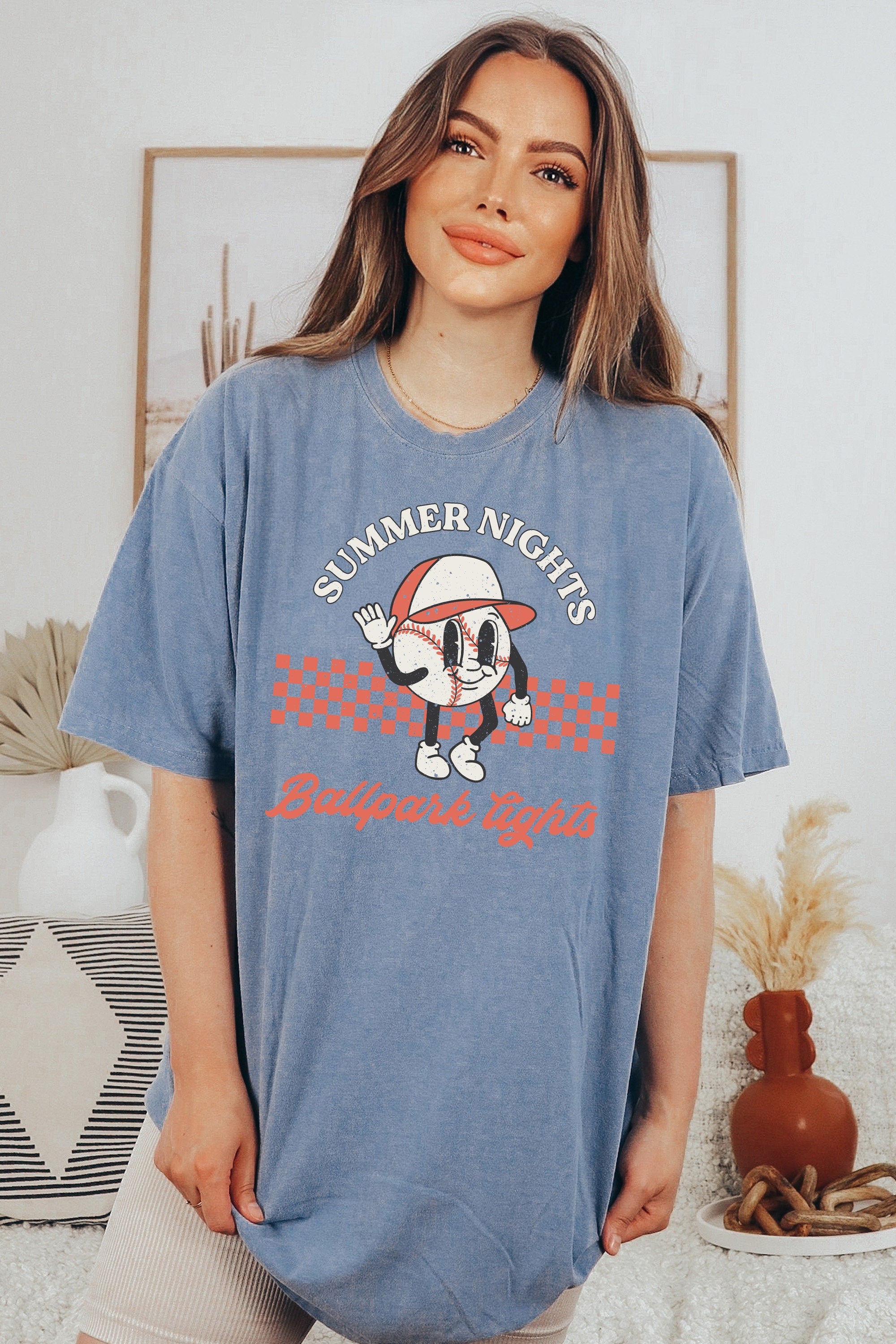 Comfort Colors Tee, Summer Nights Ballpark Lights, Sports Shirt, Baseball Biggest Fan, Parents of Baseball, Gameday Shirt, Baseball Game Tee