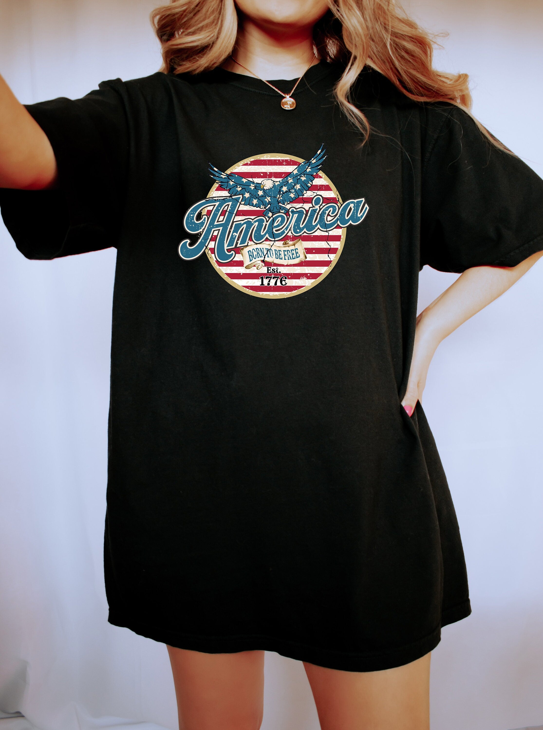 Retro America Font USA shirt,4th of July tee, Retro funny fourth shirt, Womens 4th of July Tee, America Patriotic Shirt, Independence Merica