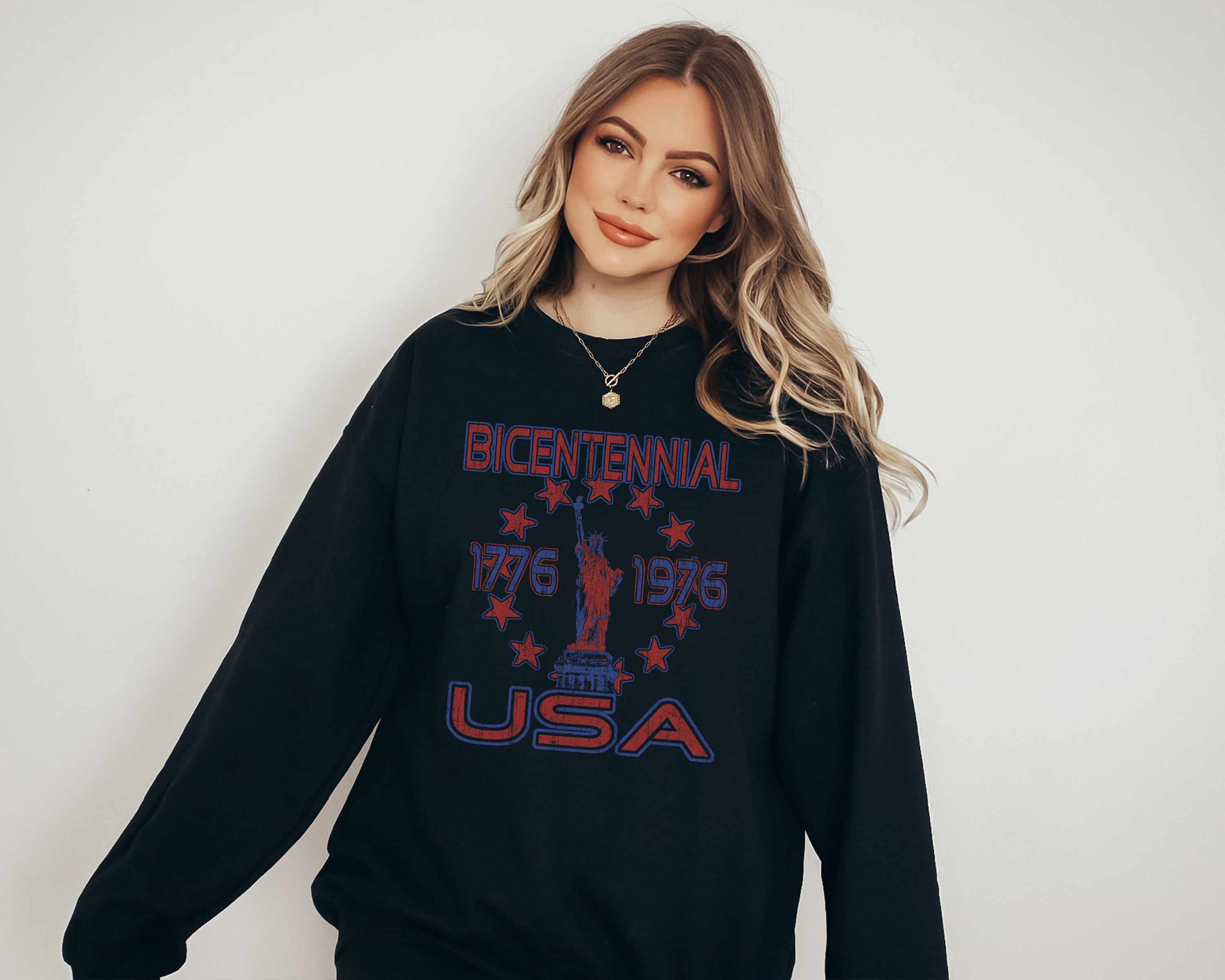 Retro Fourth of July Sweatshirt, American Babe, 4th of July Sweater, America Pullover, Womens Sweatshirt, Independence Day, Patriotic