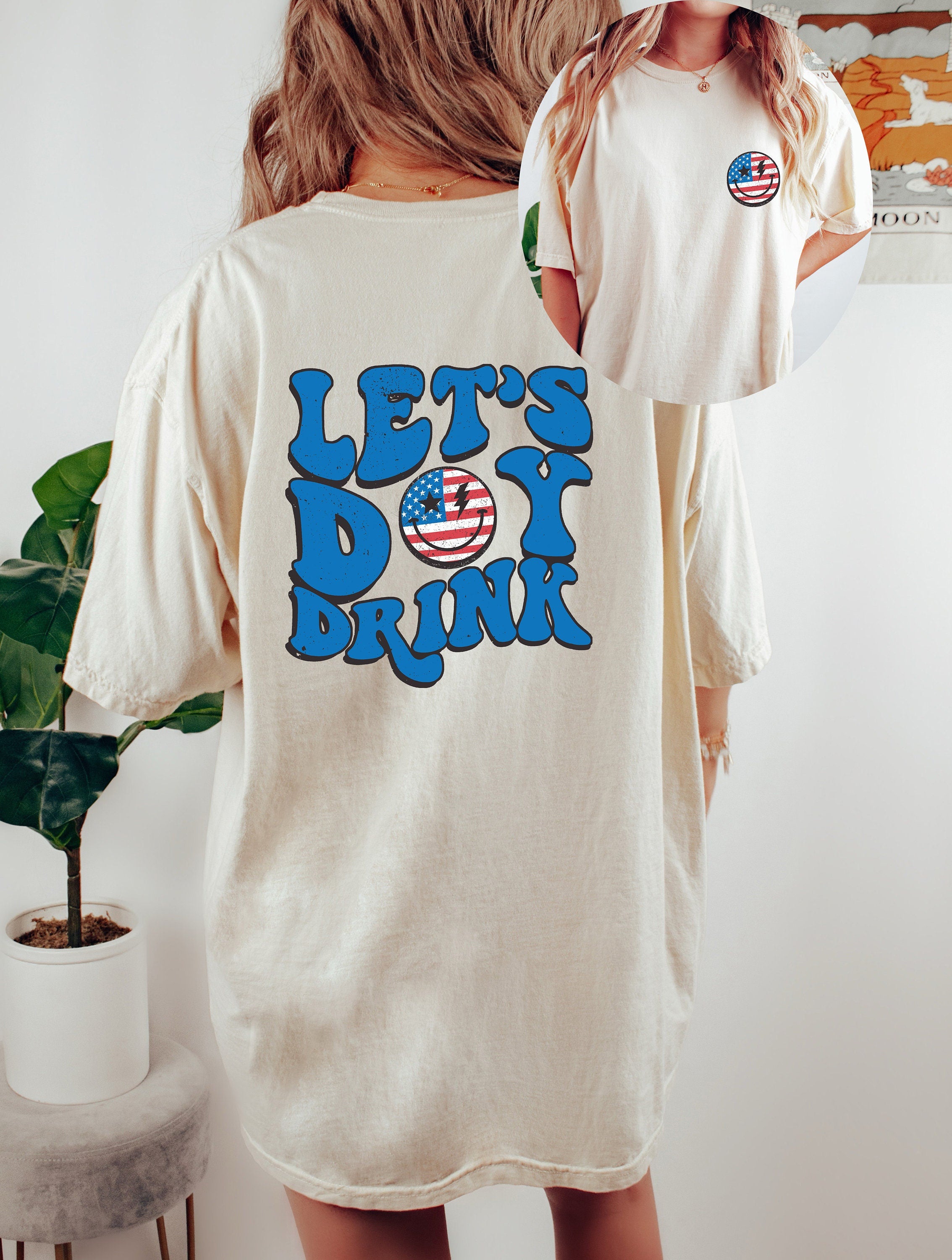 Retro USA Comfort Colors shirt, 4th of July Drinking tee, Retro America shirt Womens 4th of July shirt, Patriotic Shirt, Independence Day