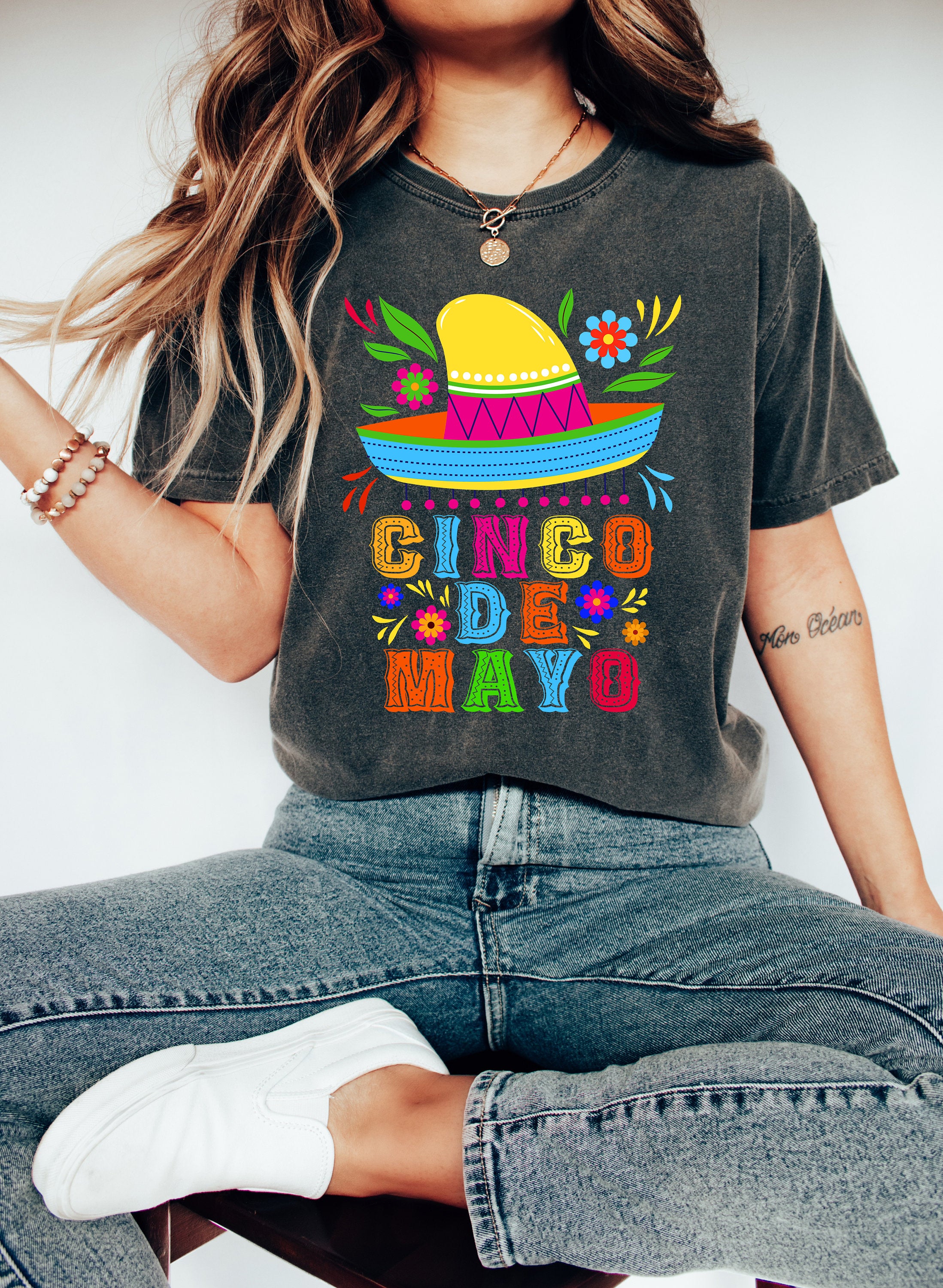 Retro Comfort Colors Cinco De Mayo Shirt, Mexico Celebration, Retro funny Cinco Shirt,  Independence Day