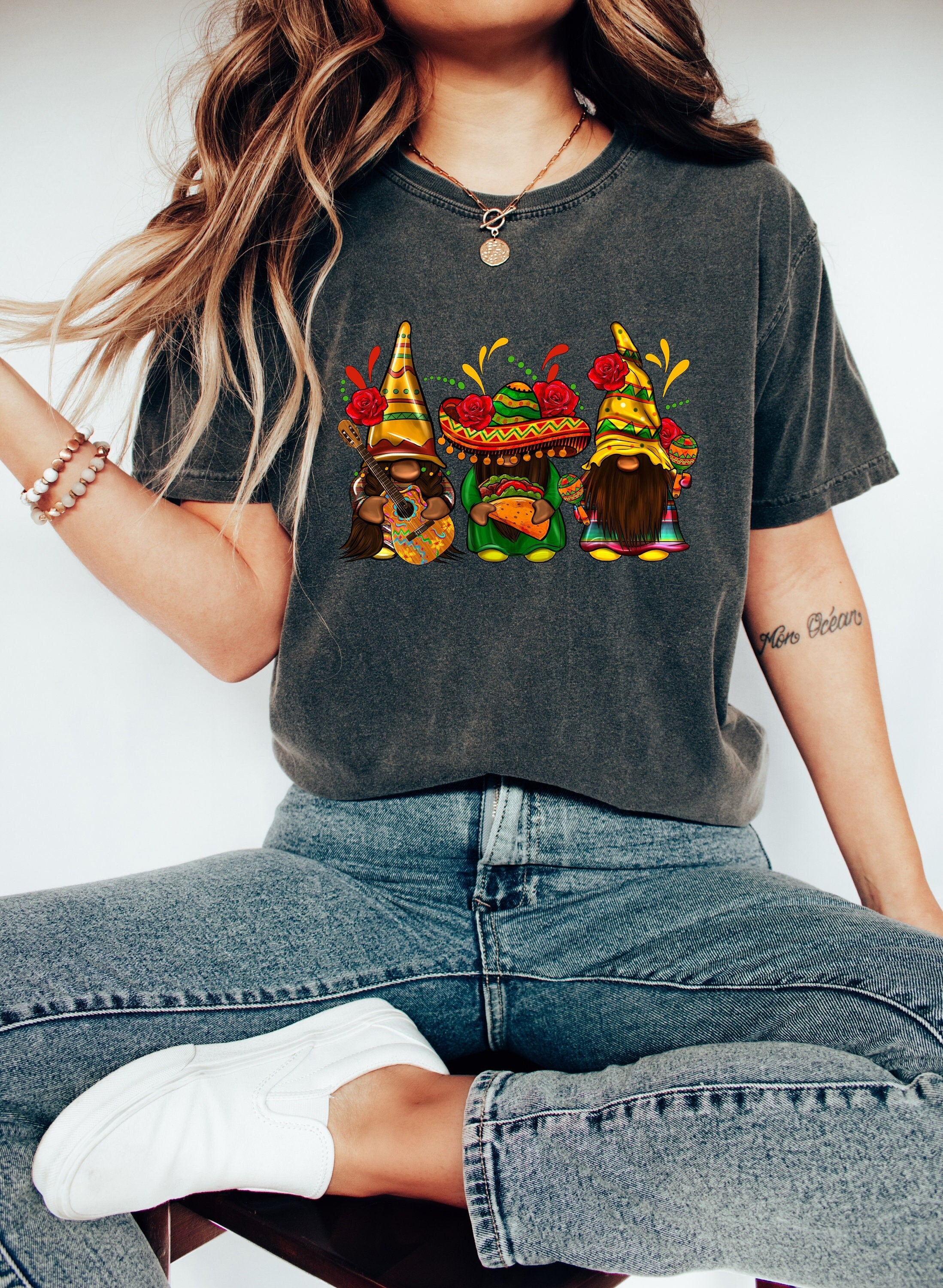 Retro Comfort Colors Cinco De Mayo Shirt, Mexico Celebration, Retro funny Cinco Shirt, Gnome Cinco De Mayo Shirt, Independence Day