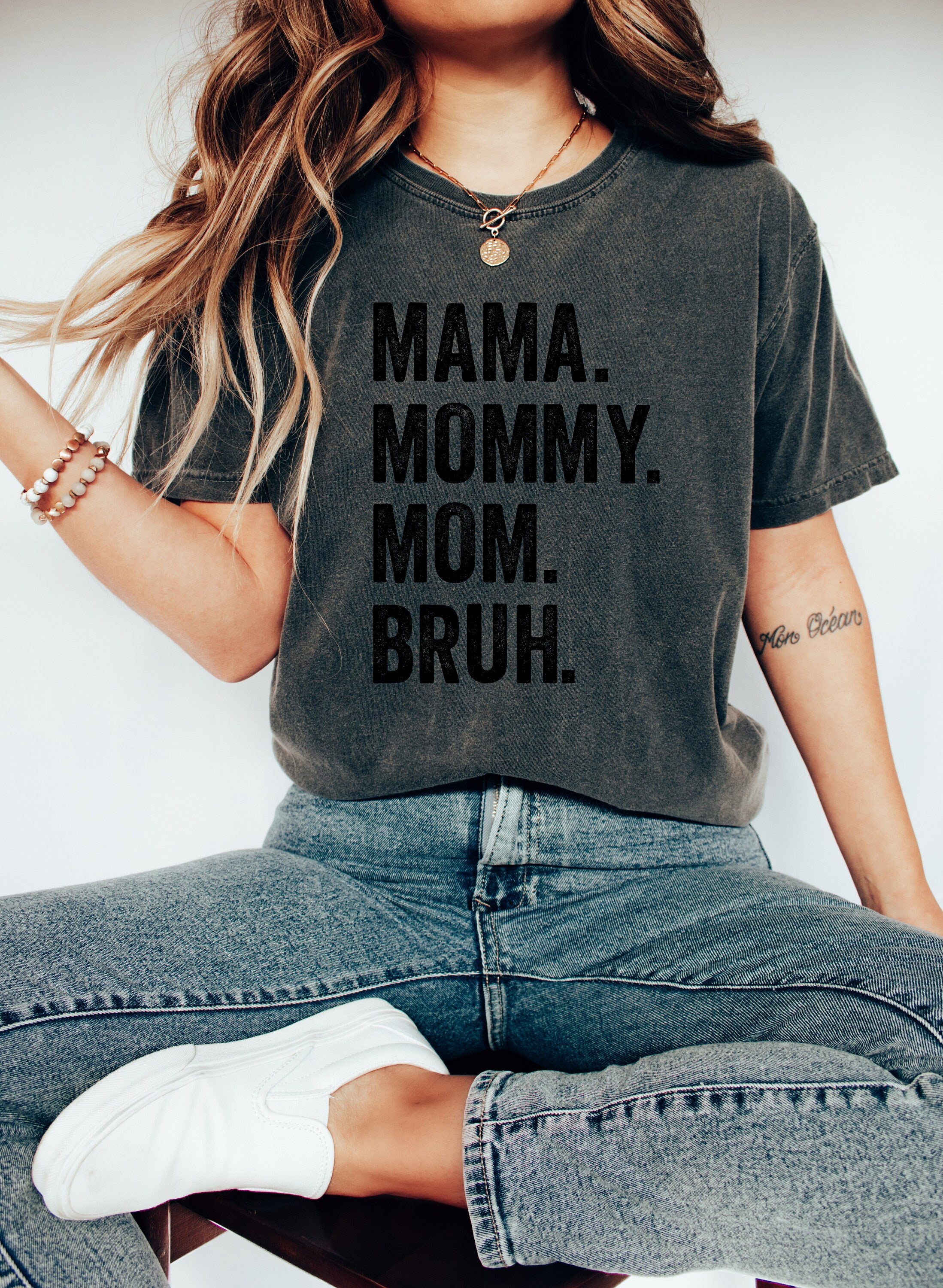 Comfort Colors Tee, Momma Mommy Mom Bruh Shirt, Girl Mom, Mom T-shirt, Funny Mom Shirt, Mom Gift, Boy Mom, Mom of Boys, Gift for Mom