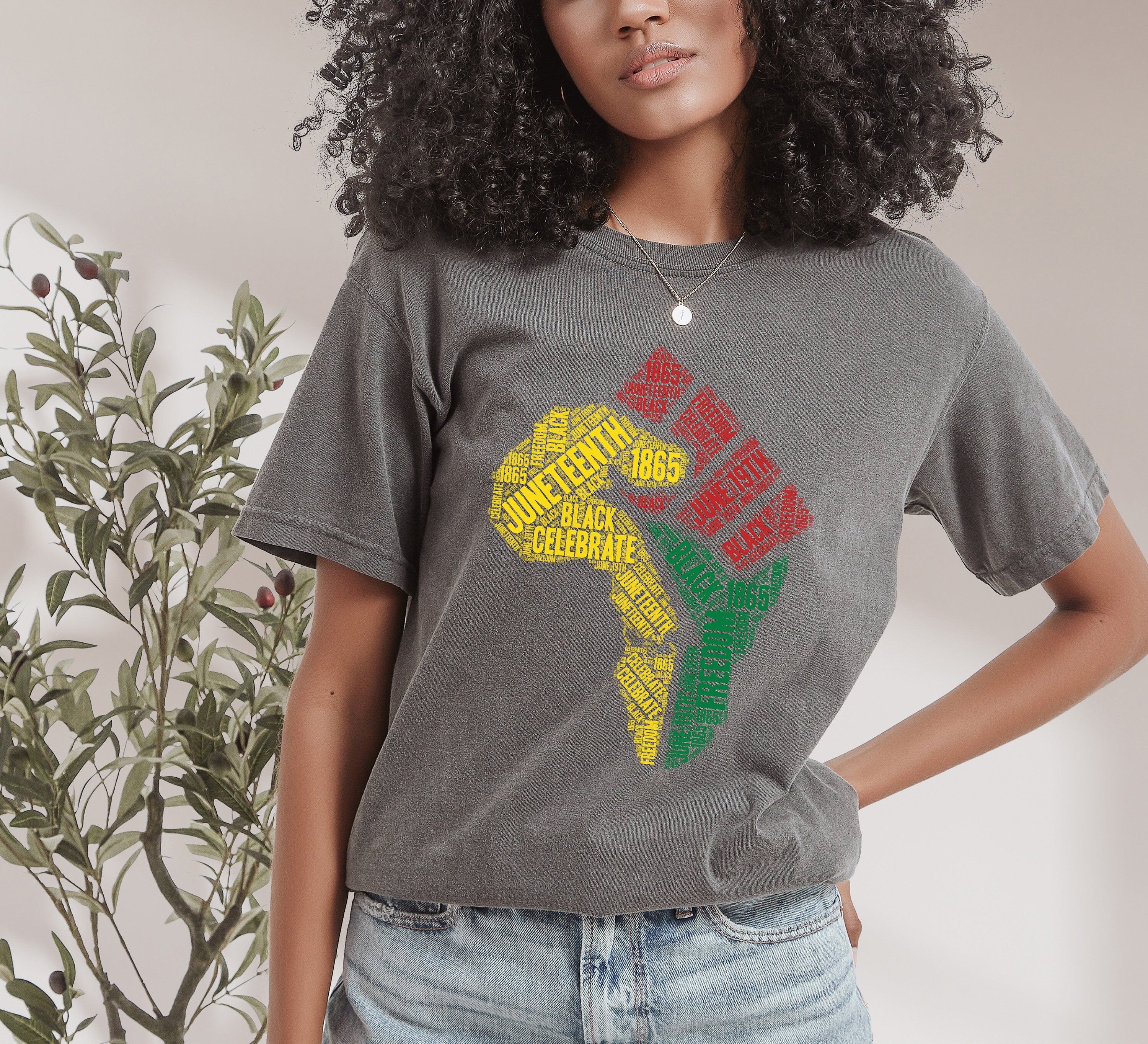 Comfort Colors, Juneteenth Celebration shirt, Black History, Black Power, Free-ish, June 19th 1865, Independence, Freedom, Emancipation Day