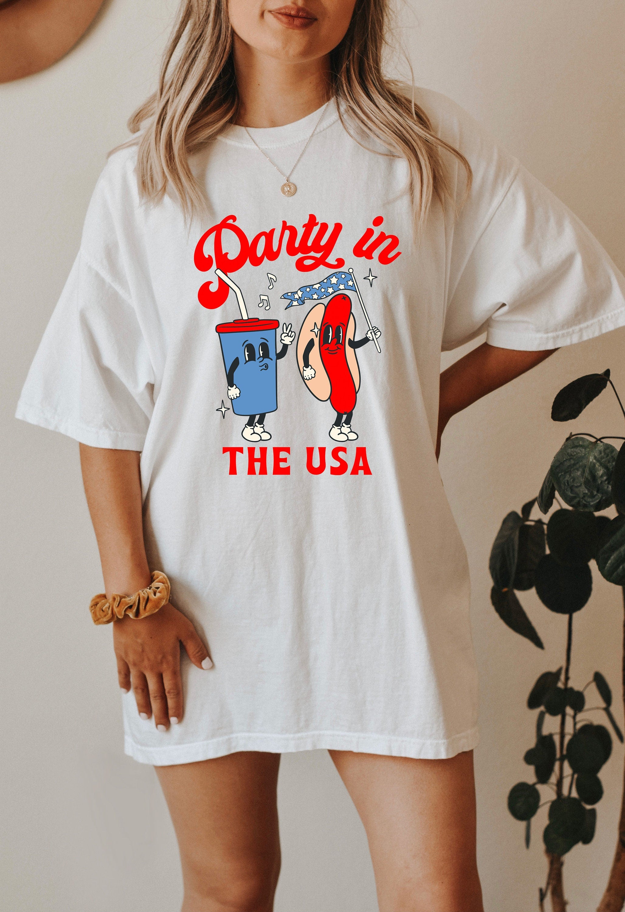 Retro Party in the USA shirt, 4th of July tee, Retro funny fourth shirt, Womens 4th of July shirt, America Patriotic Shirt, Independence Day