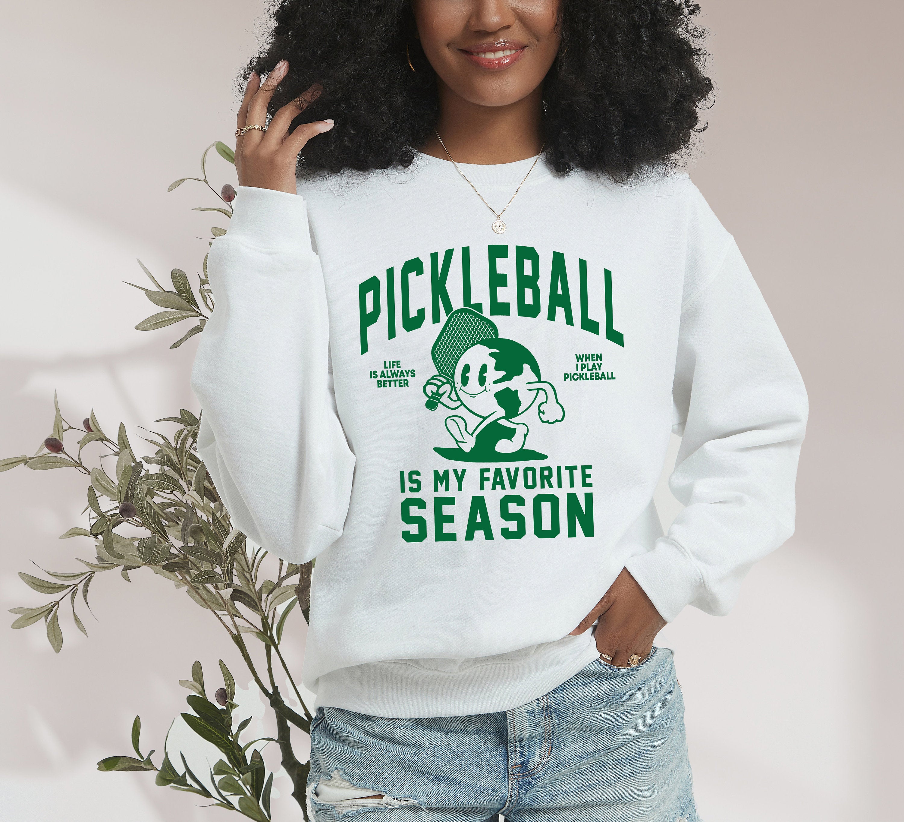 Retro CrewNeck, Pickleball Tee, Summer, Sports Shirt, Pickleball Biggest Fan, Pickleball Player, Pickleball Tshirt, Pickleball Season