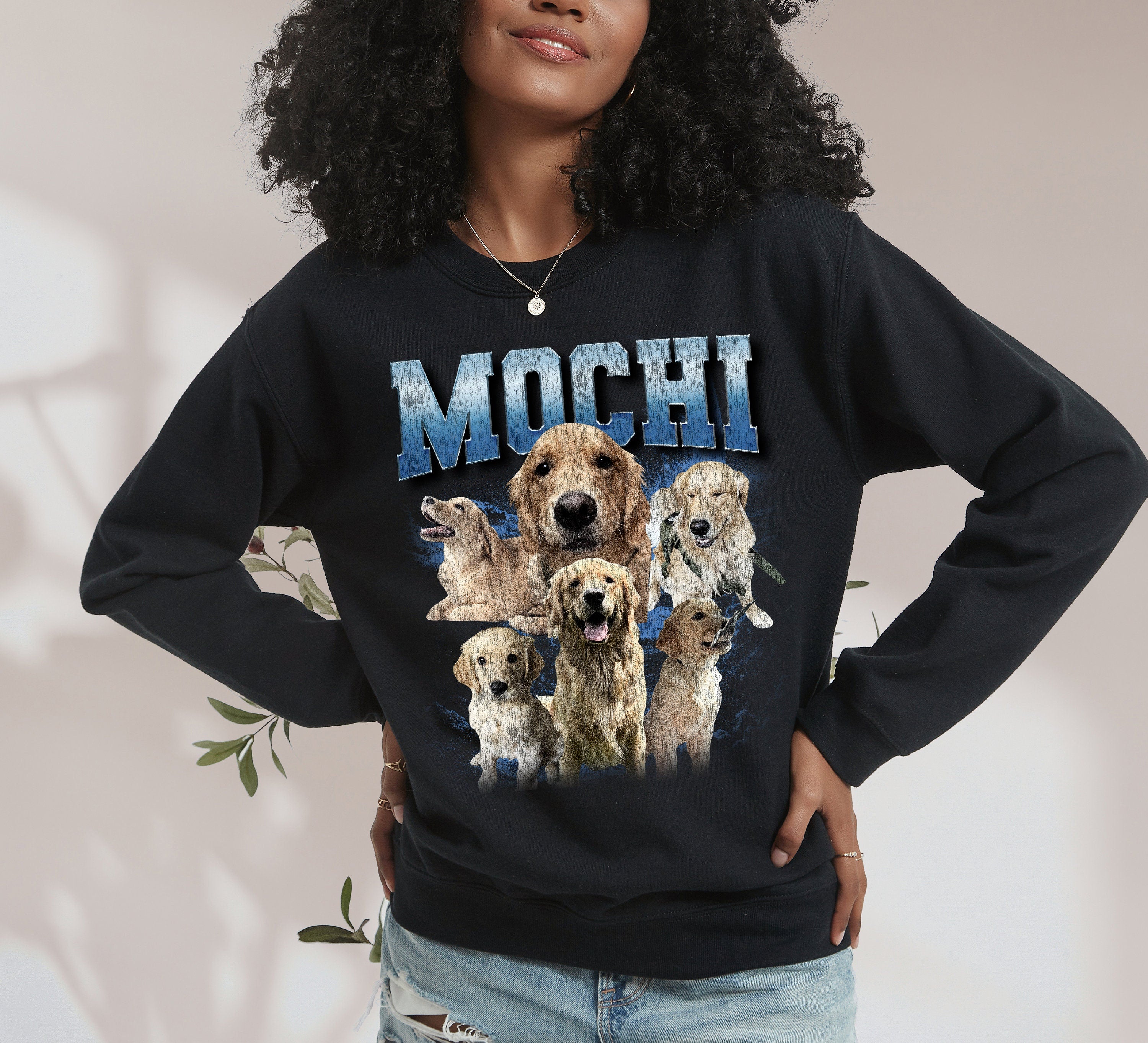 Custom Dog Sweatshirt, Custom Retro Dog Sweater, Collage Sweatshirt, 90's Retro Sweater, Custom Dog, Dog mom Crewneck, Dog Momma, Dog Dad