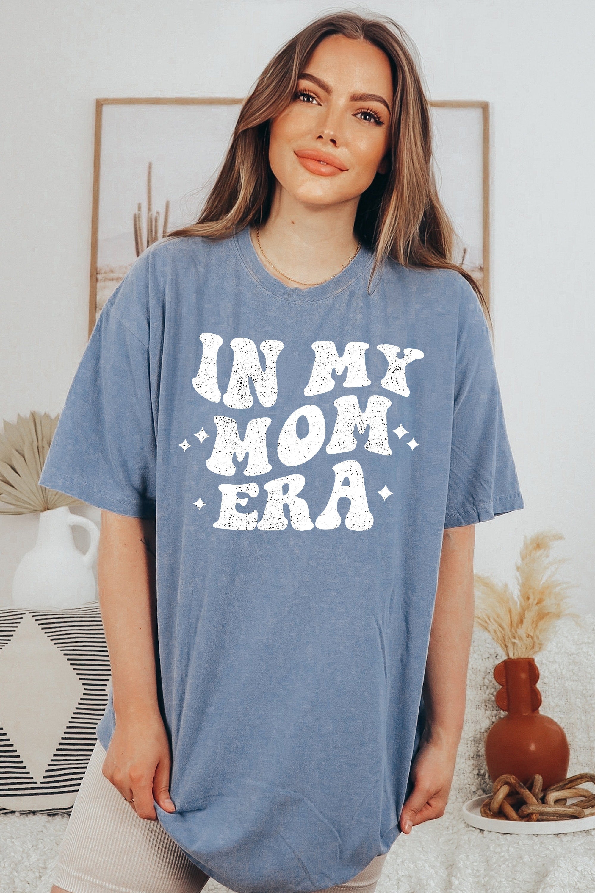 Retro Comfort Colors Tee, In My Mom Era, New Mom Shirt, Pregnancy Announcement, Mothers Day Gift, Vintage Mom Shirt, Retro Graphic T