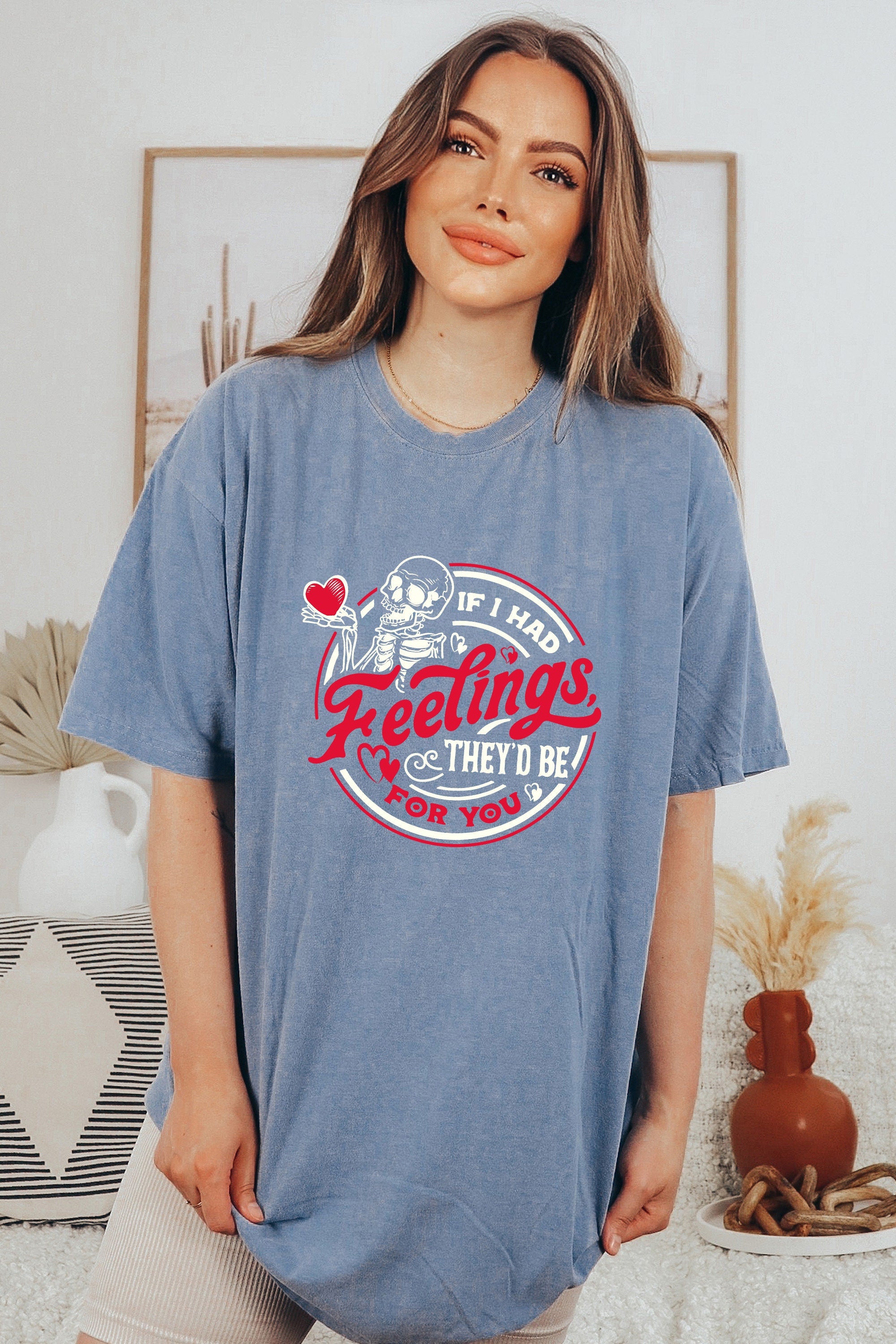 Retro Valentines Day Comfort Colors Shirt, If I Had Feelings, Vintage Galentines Day T Shirt, Love Shirt, Heart Shirt, Funny Valentines T