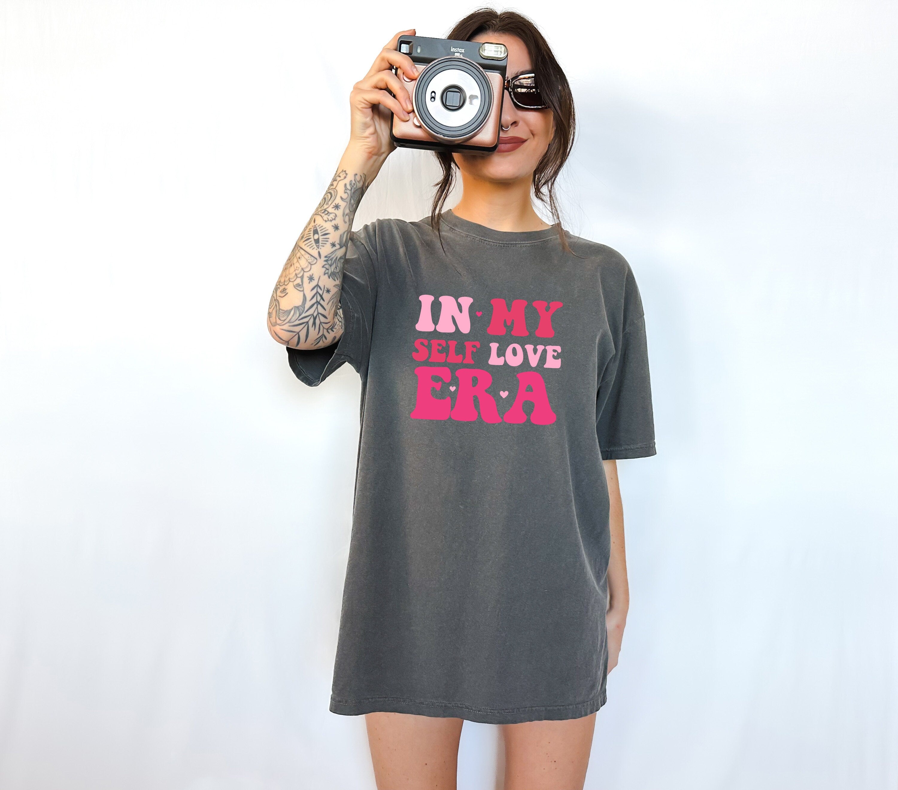 Retro Valentines Day Comfort Colors Shirt, In My Self Love Era, Vintage Galentines Day T Shirt, Love Shirt, VDay Shirt, Proud Single Shirt