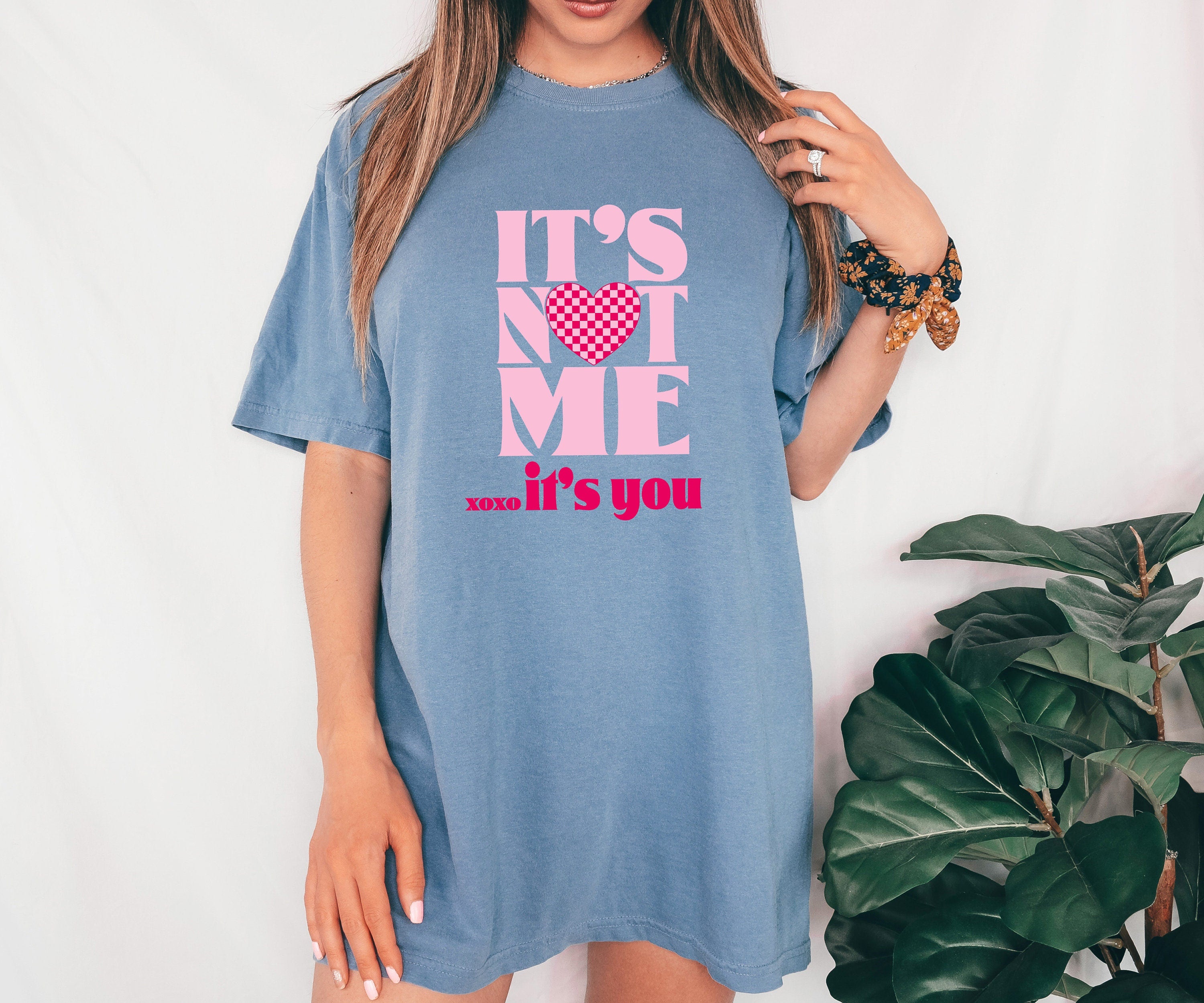 Retro Valentines Day Comfort Colors Shirt, It's not Me It's You, Vintage Galentines Day T Shirt, Love Shirt, VDay Shirt, Proud Single Shirt