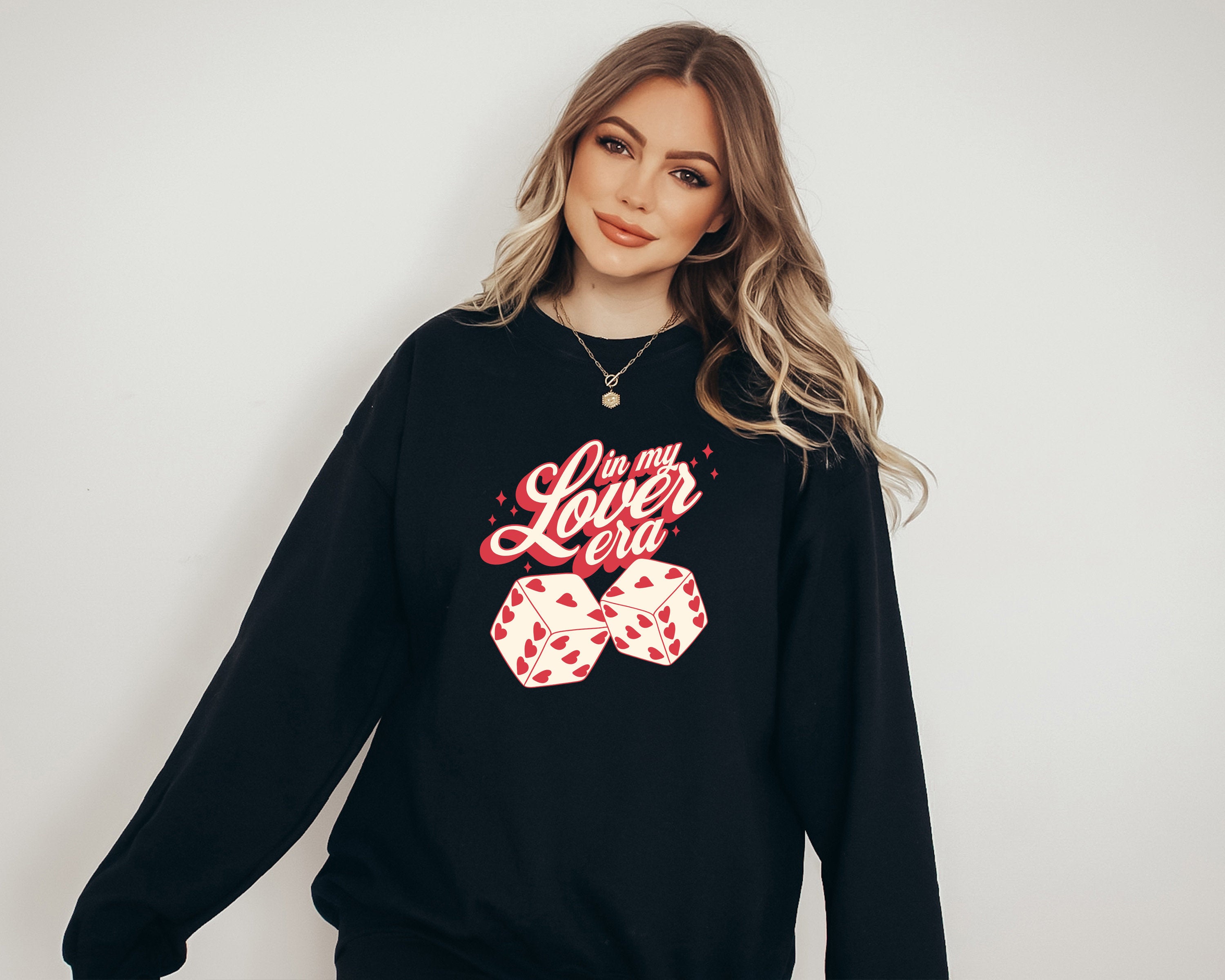 Retro Valentines Sweatshirt, Lover Sweater, Valentines Day, Love Pullover, Womens Valentines Crewneck, Galentines Day T, In My Lover Era T