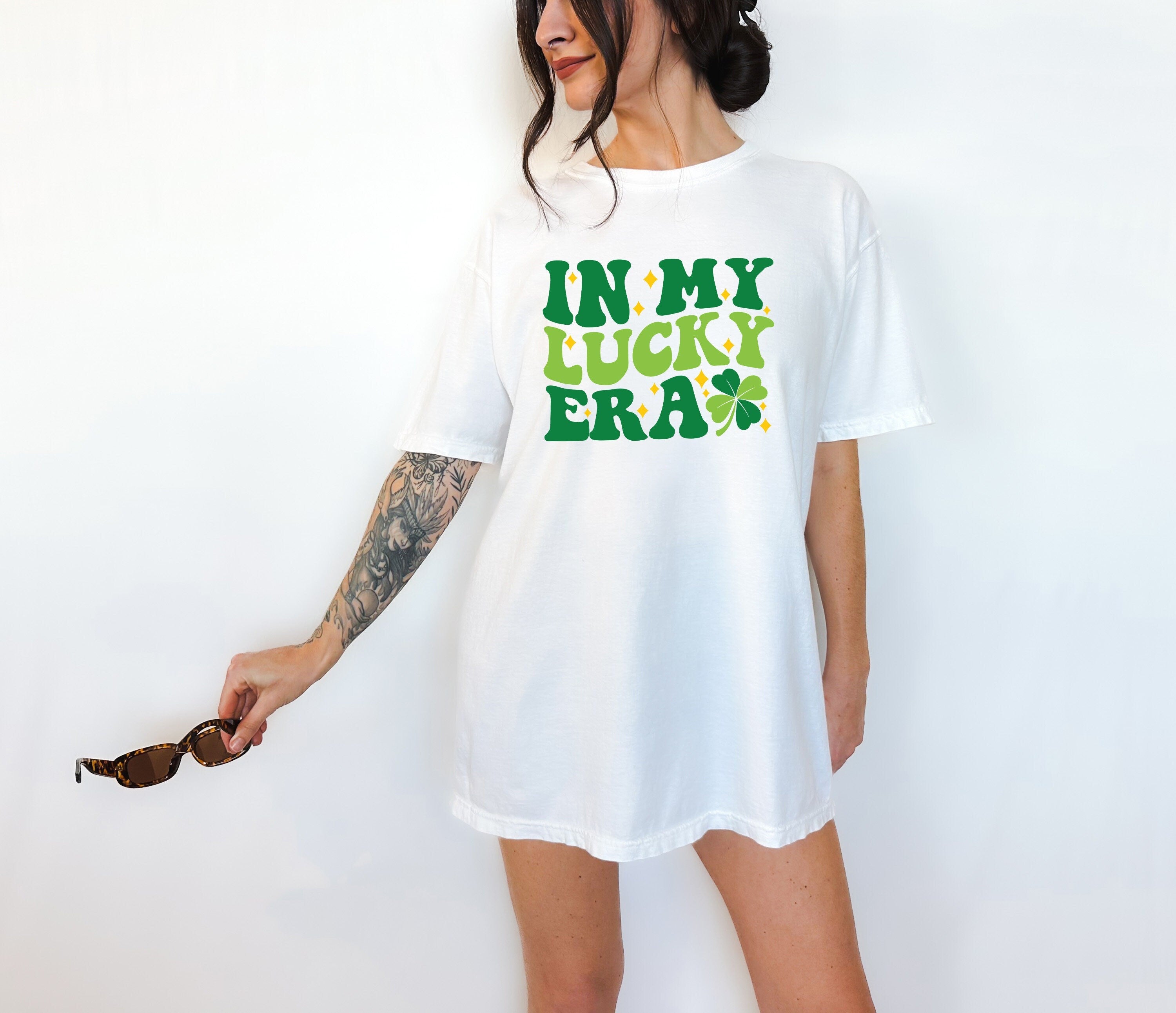 Retro St Patty's Day Comfort Colors Shirt, In My Lucky Era, Vintage St Patricks Day T Shirt, Day Drinking Shirt, Shamrock Shirt, Lucky Tee