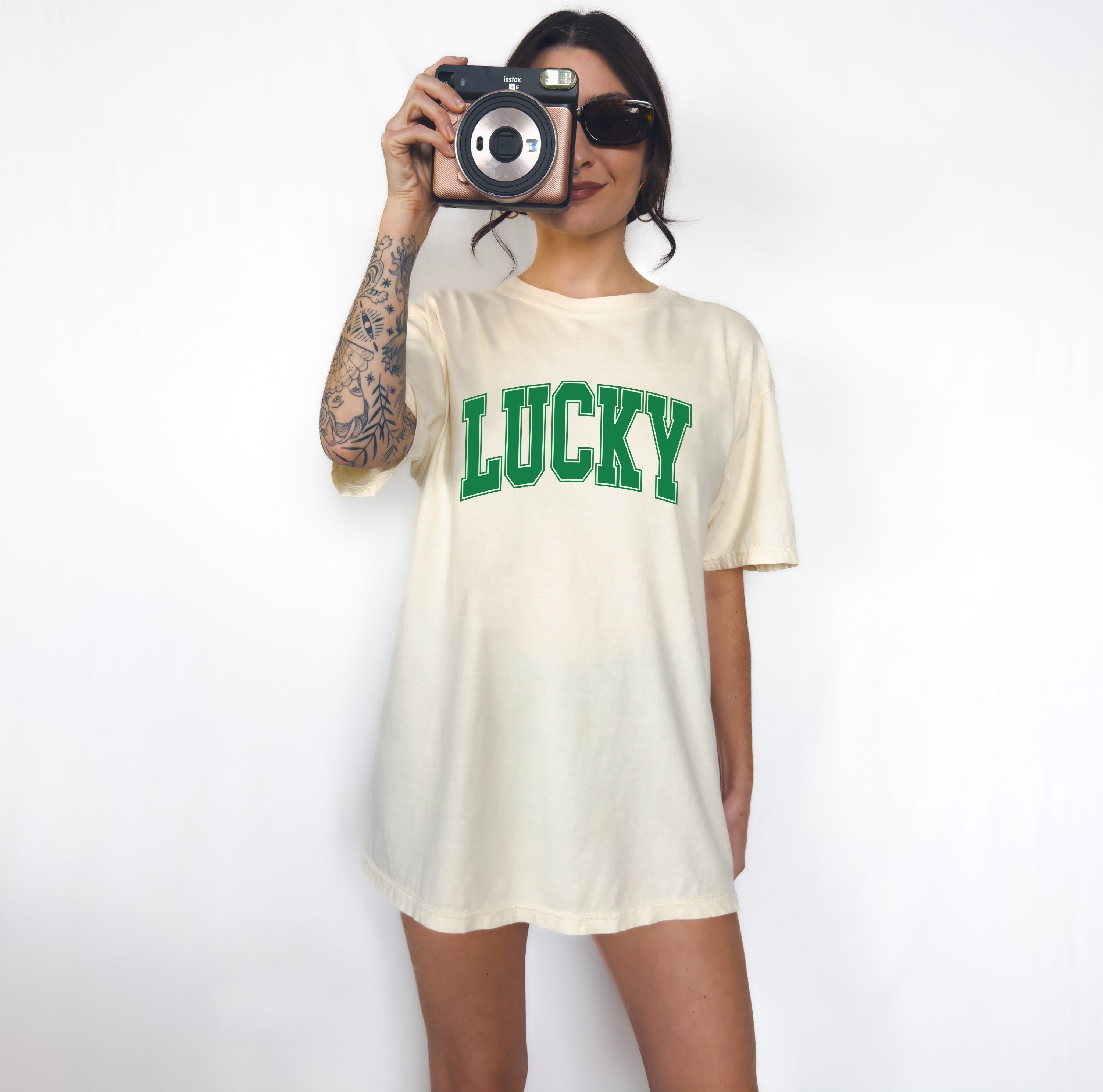 Retro St Patty's Day Comfort Colors Shirt, Lucky Varsity Shirt, Vintage St Patricks Day Shirt, Day Drinking Shirt, Retro Shirt, Lucky Shirt