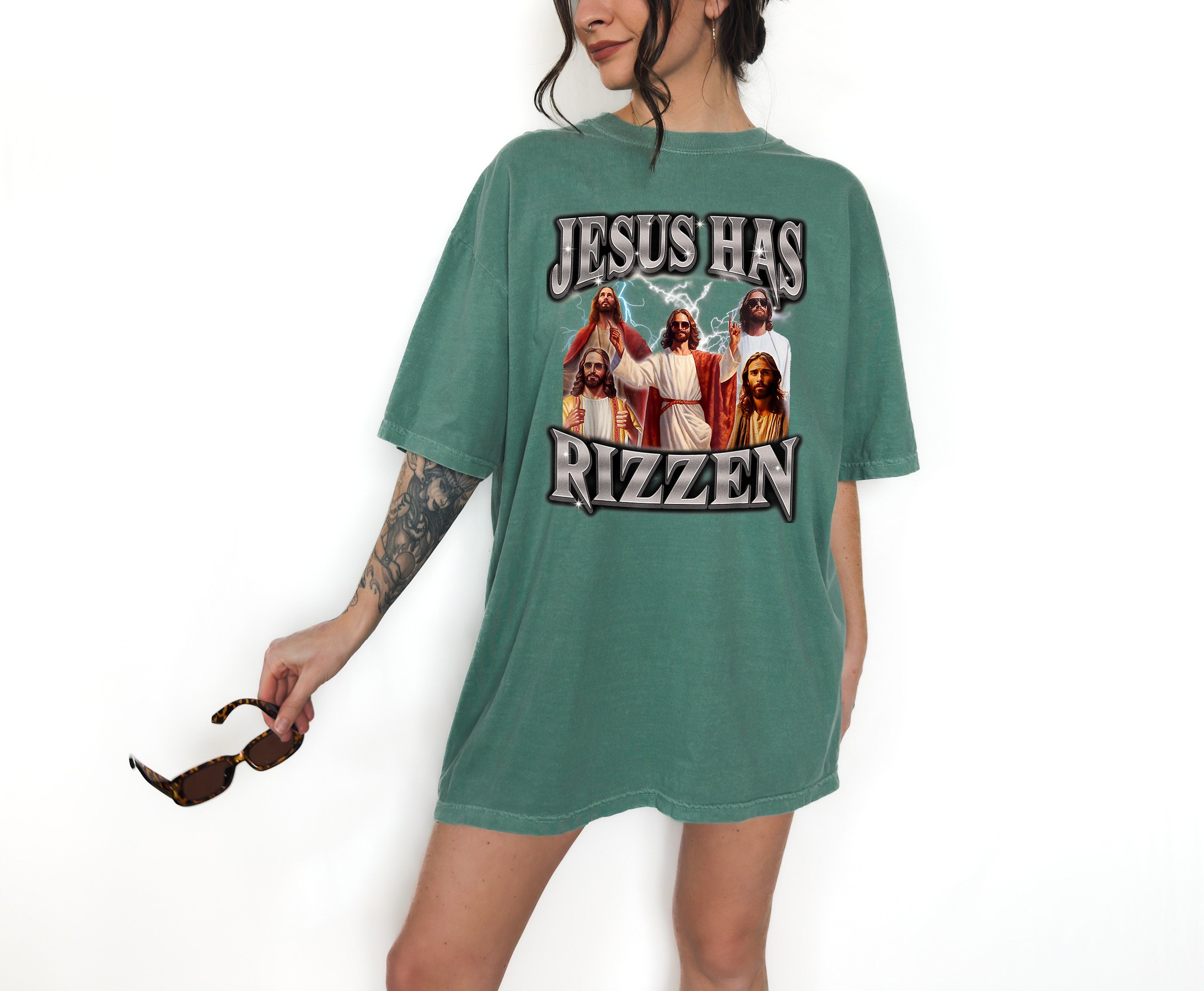 Jesus Has Rizzen Comfort Colors Shirt, Jesus Has Risen Shirt, Easter Shirt, Happy Easter, Funny Easter T, Easter Graphic Tee, He Is Risen